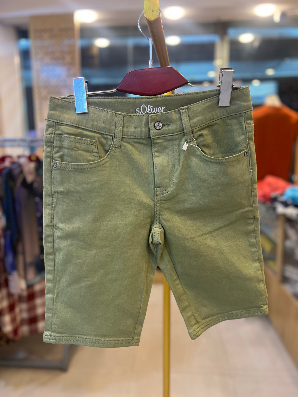 Premium Men’s Casual Shorts Olive Green-C72