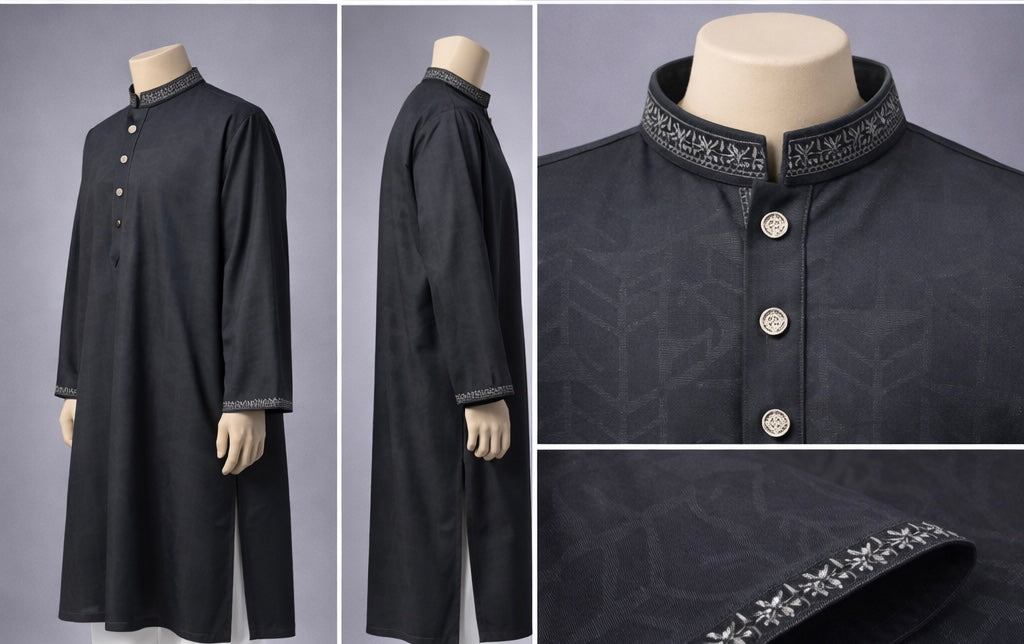 Luxury embroidery Panjabi with premium finish 613