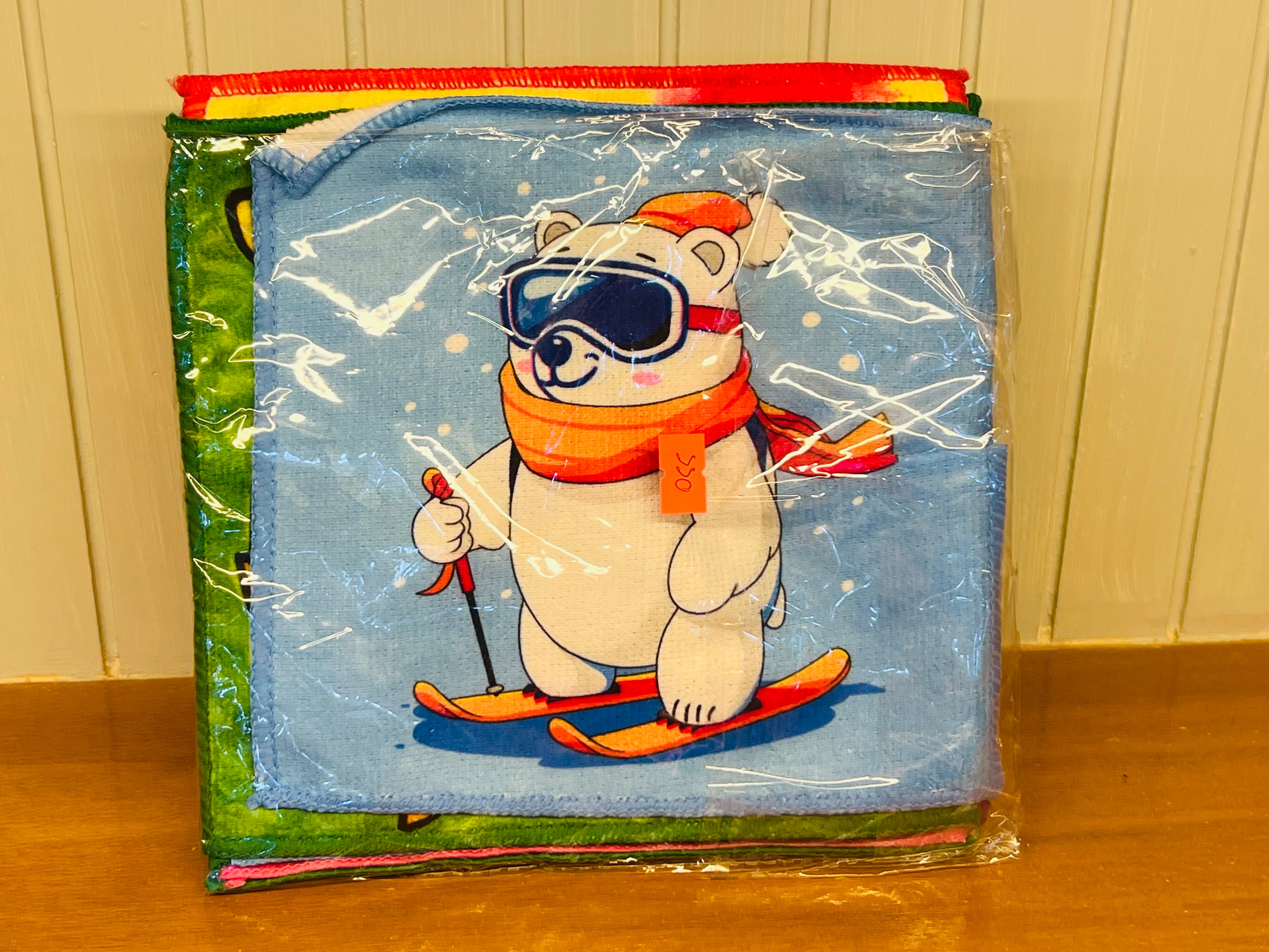 Baby Cartoon Printed Soft Washcloth / Face Towel (Multi Design Pack)
