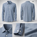 TMFS Signature Formal Cotton Shirt 201 Dusty Blue