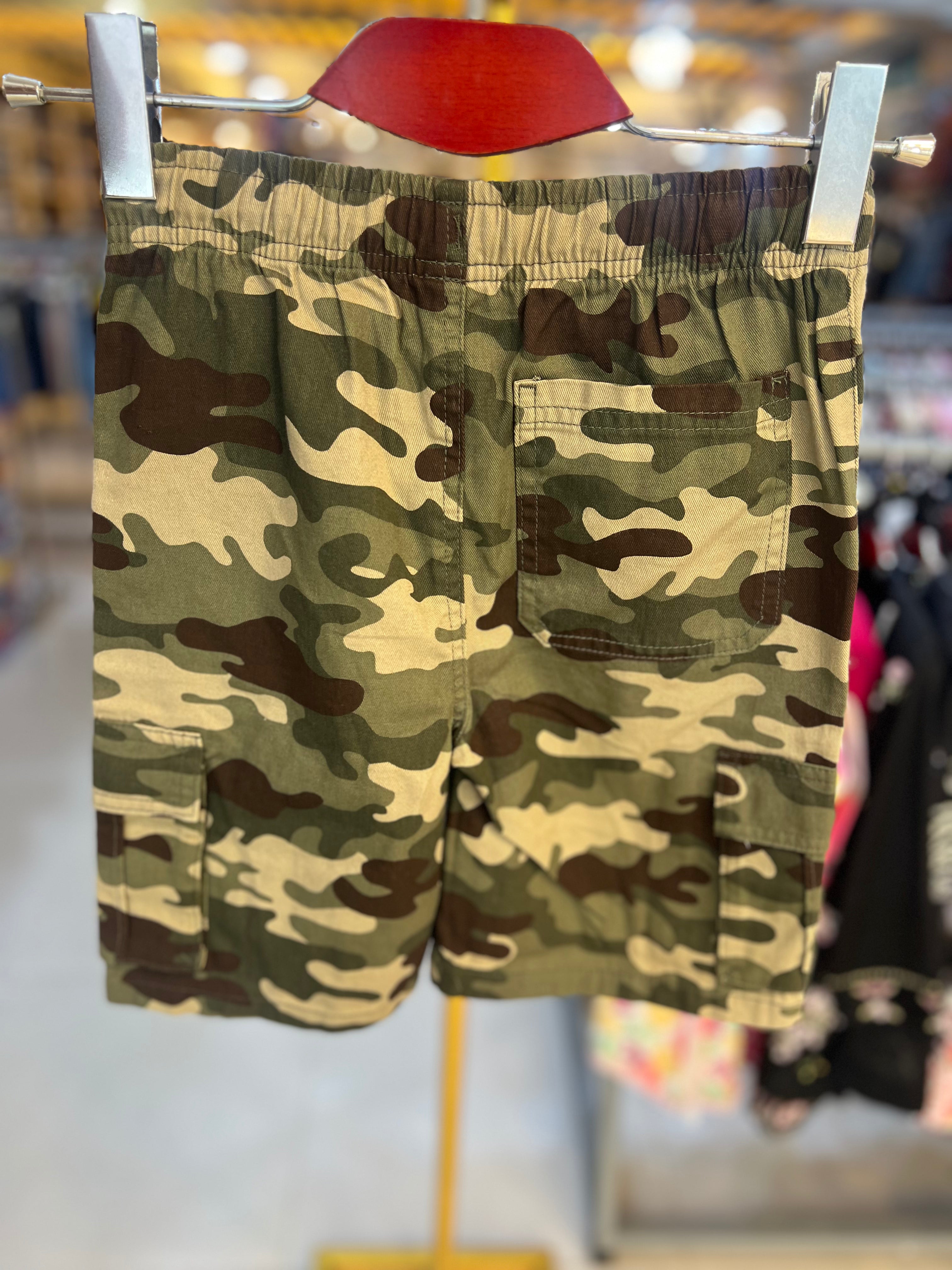 Premium Boys Casual Shorts Army Green-C79