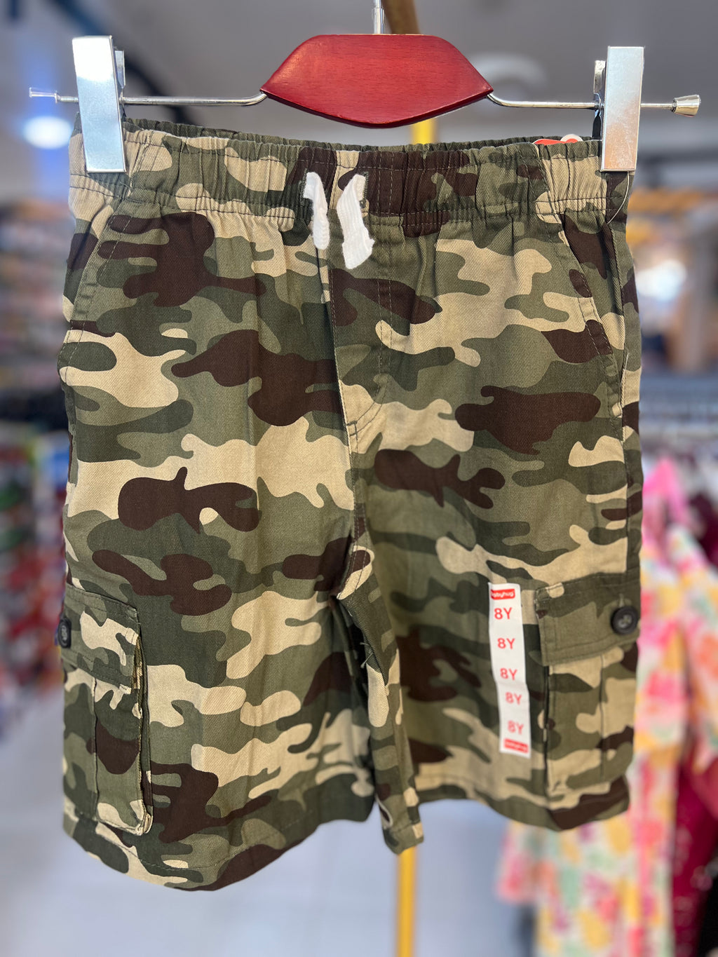 Premium Boys Casual Shorts Army Green-C79