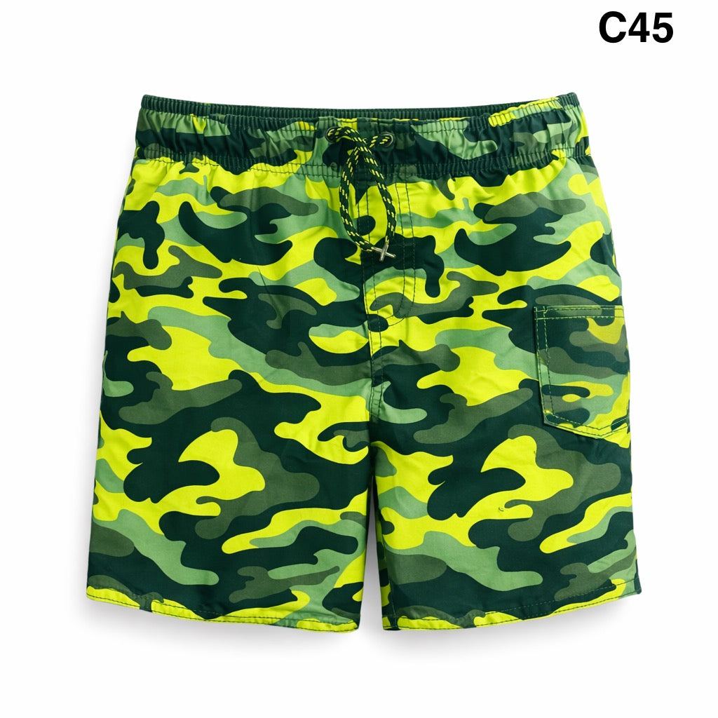 Boys Lobster Print Cotton Shorts-C45