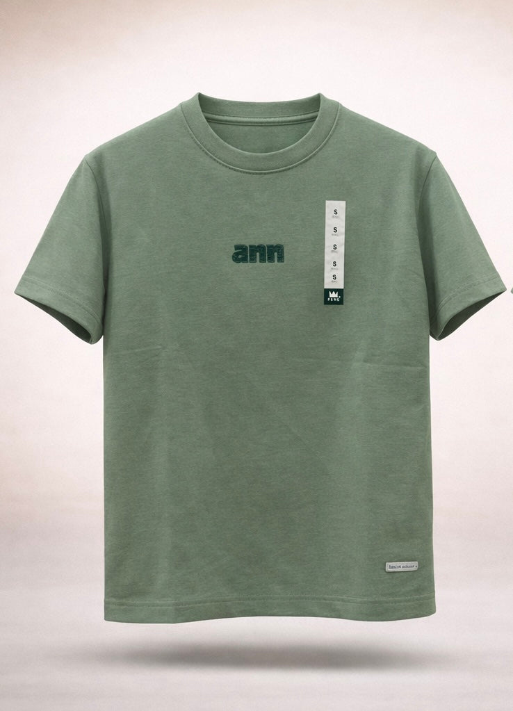 Gatsby Typography Printed T-Shirt for Men – Premium Cotton Regular Fit - 1425 D-PISTACHLC