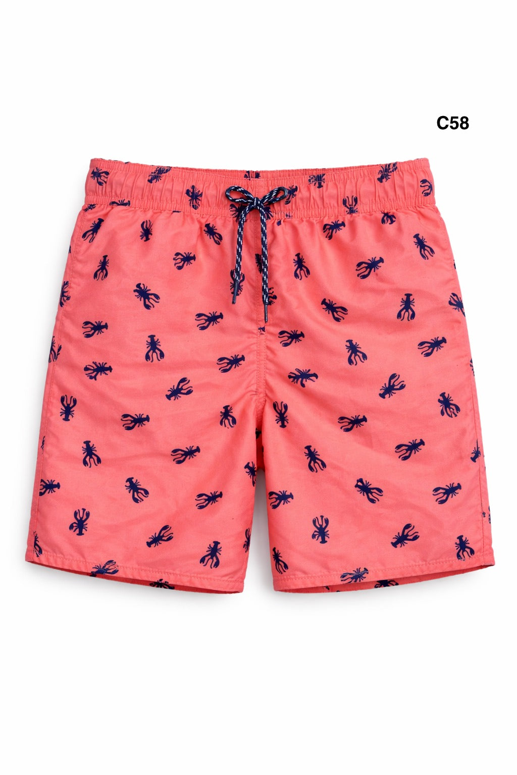 Boys Lobster Print Cotton Shorts-C58