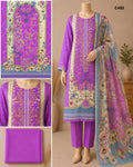 Premium Floral Unready Three Piece-C492