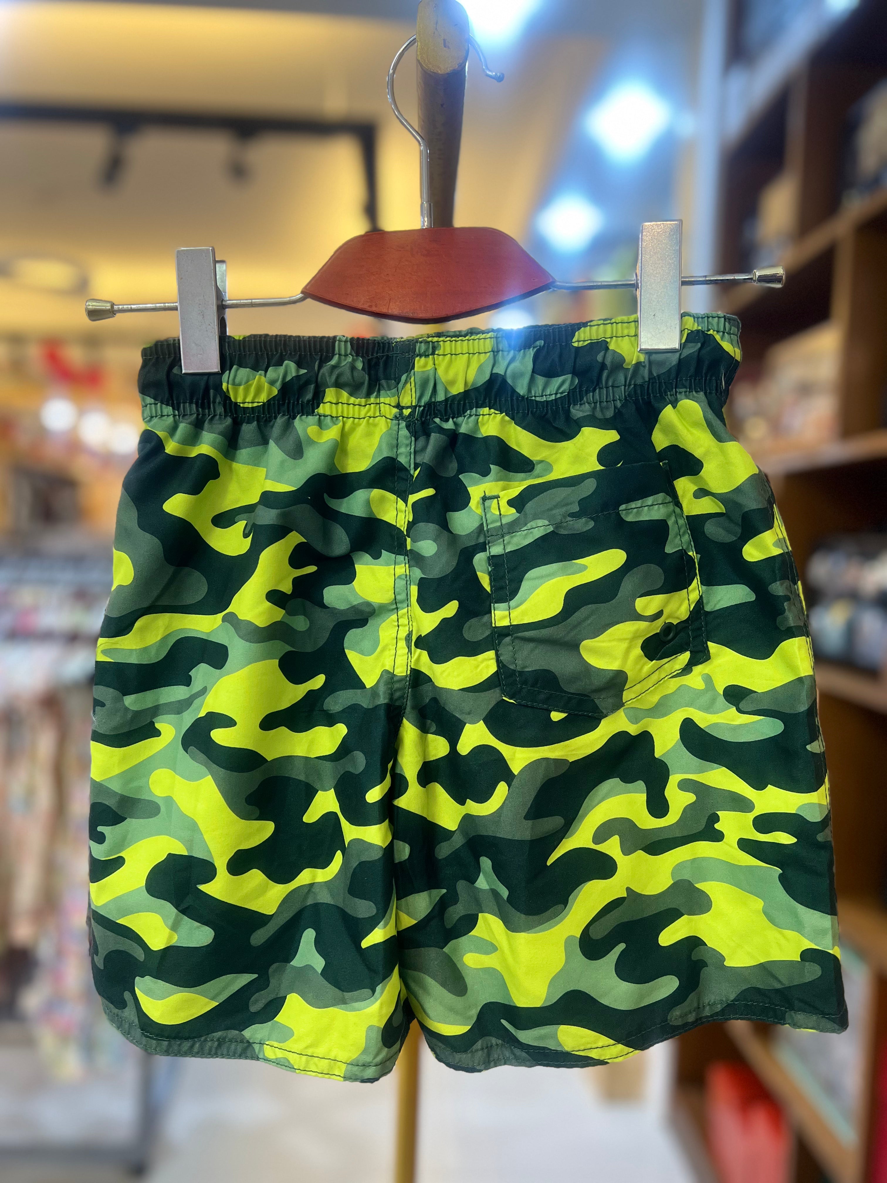 Boys Lobster Print Cotton Shorts-C45