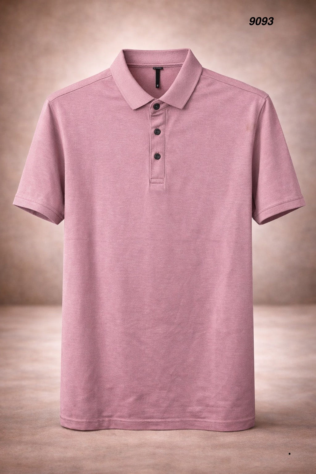 Men’s Premium Solid Polo T-Shirt Dusty Mauve Soft Stretch Luxury Finish 9093