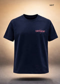 Gatsby Typography Printed T-Shirt for Men – Premium Cotton Regular Fit 1407 E- navy