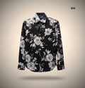 GATSBY Men’s Full Sleeve Casual Shirt BLACK FLC 924