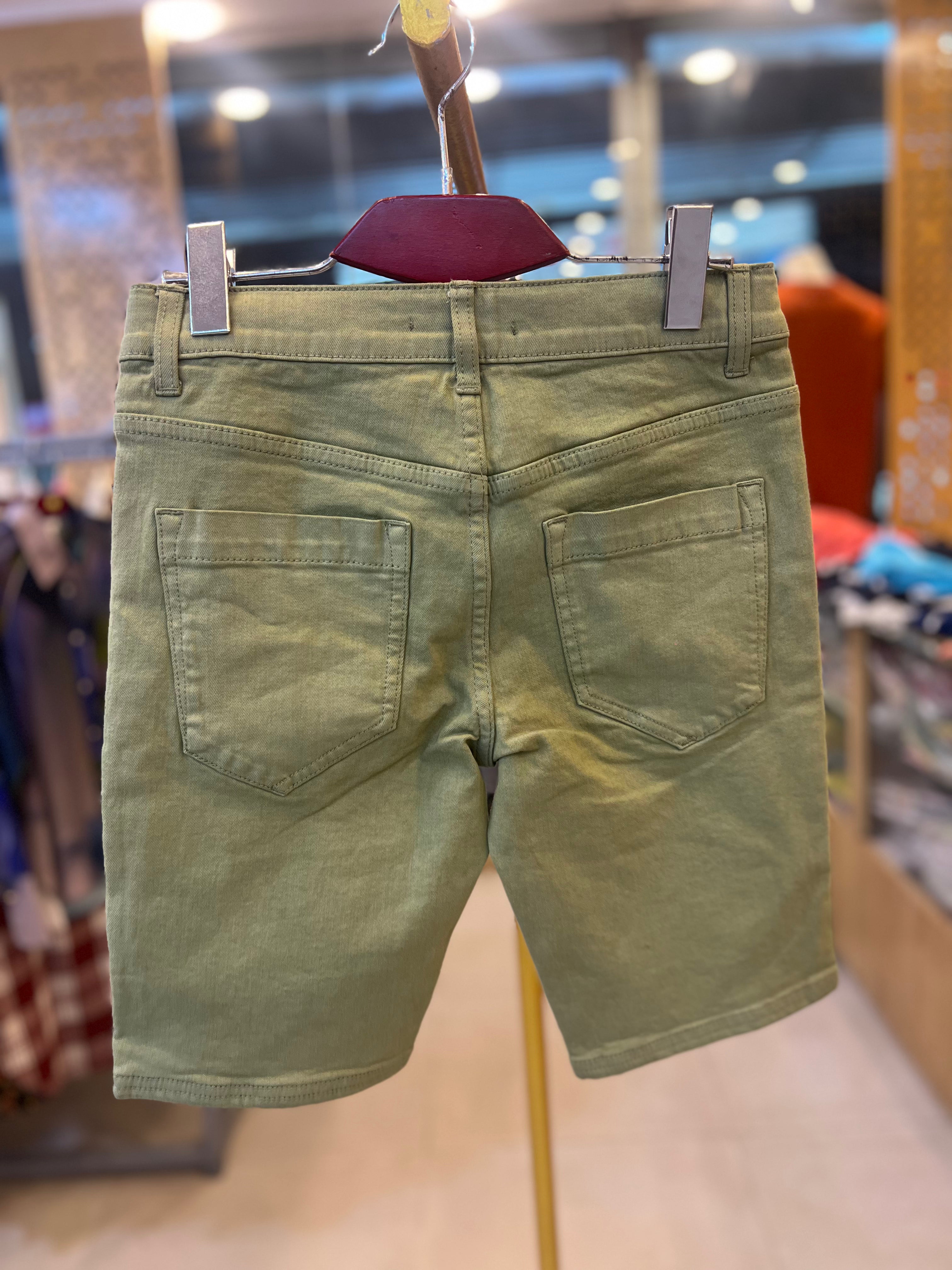 Premium Men’s Casual Shorts Olive Green-C72