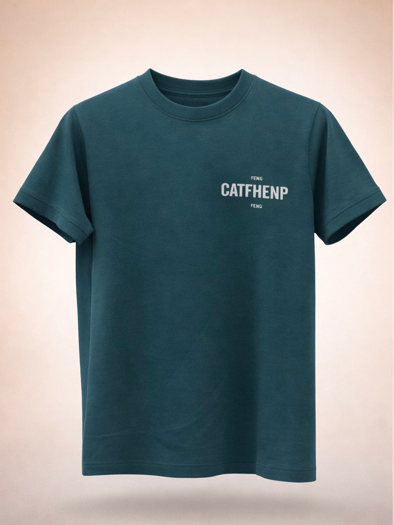 Gatsby Typography Printed T-Shirt for Men – Premium Cotton Regular Fit 1407 D- green