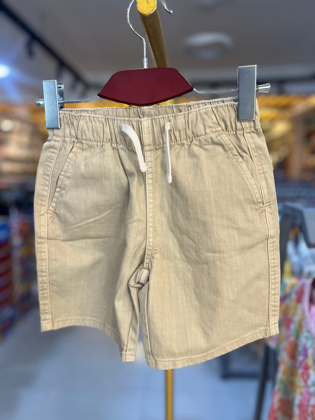 Premium Boys Casual Shorts Beige Khaki-C51