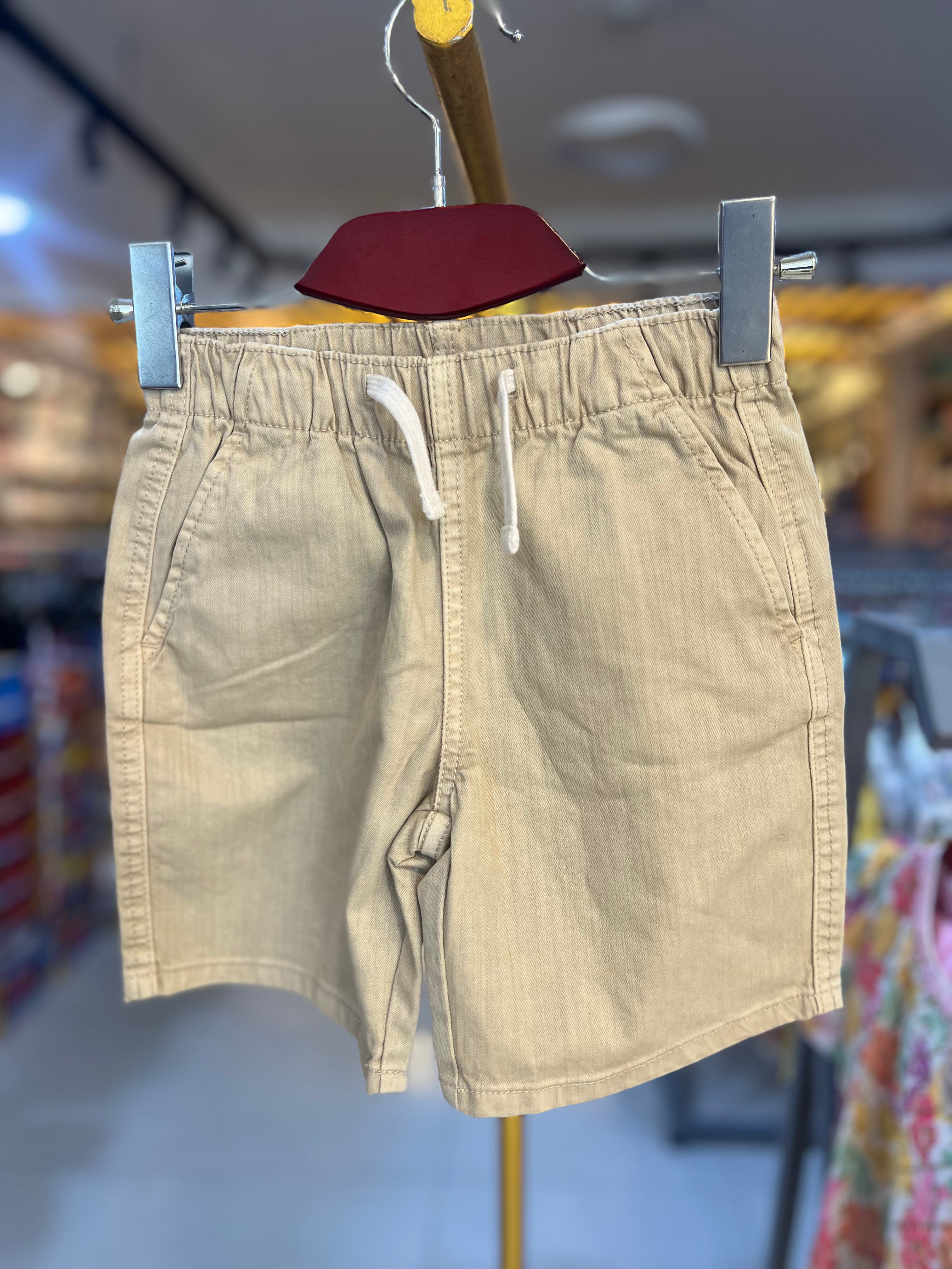 Premium Boys Casual Shorts Beige Khaki-C51