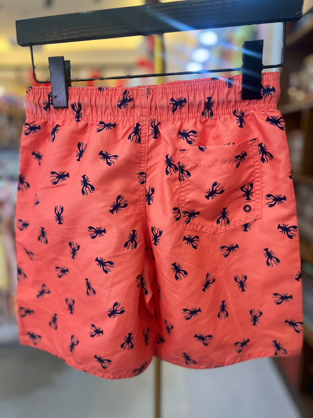 Boys Lobster Print Cotton Shorts-C58