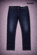 Rookies Mid-Rise Straight Comfort Stretch Jeans -Navy Blue RJ6358