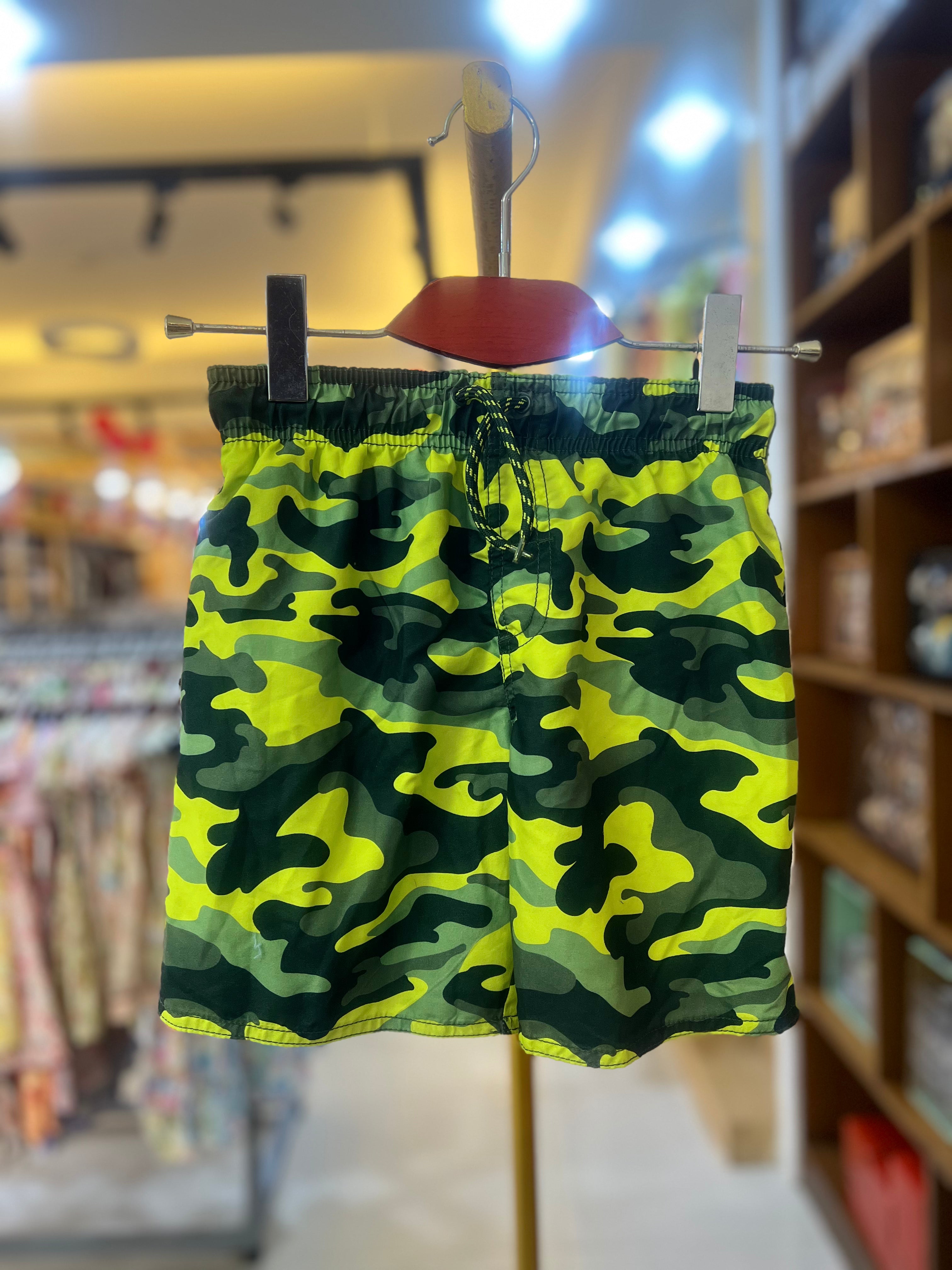 Boys Lobster Print Cotton Shorts-C45