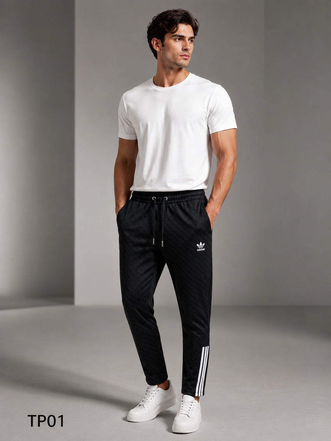 Premium Textured Slim Fit Jogger Pant-TP01