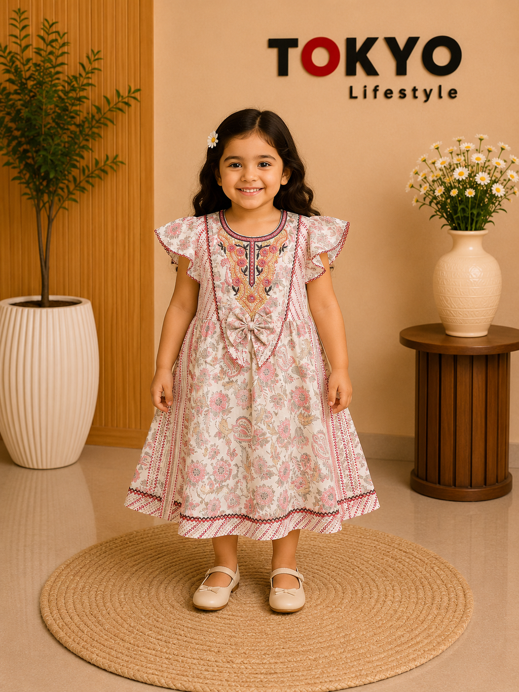 Baby Girls Floral Frock Dress Set with Bloomers (Pack of Variants) 339
