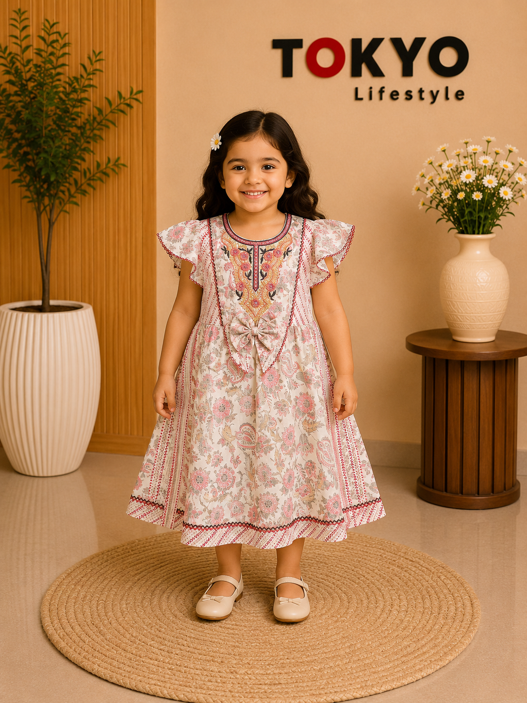 Baby Girls Floral Frock Dress Set with Bloomers (Pack of Variants) 339