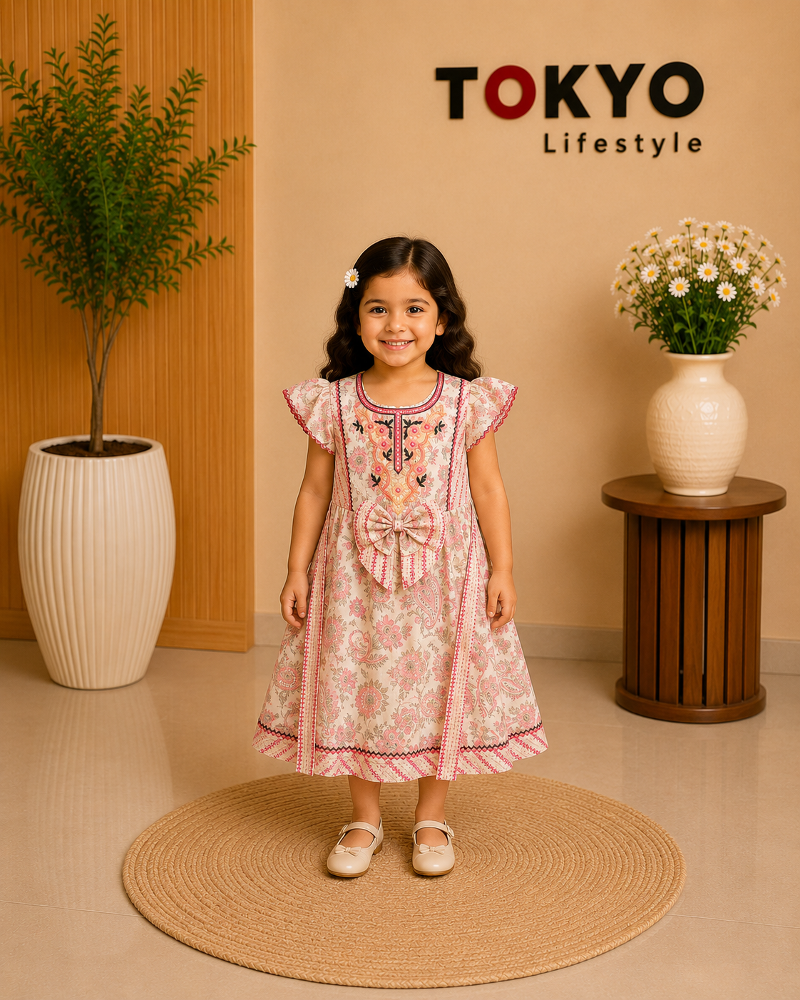Baby Girls Floral Frock Dress Set with Bloomers (Pack of Variants) 339