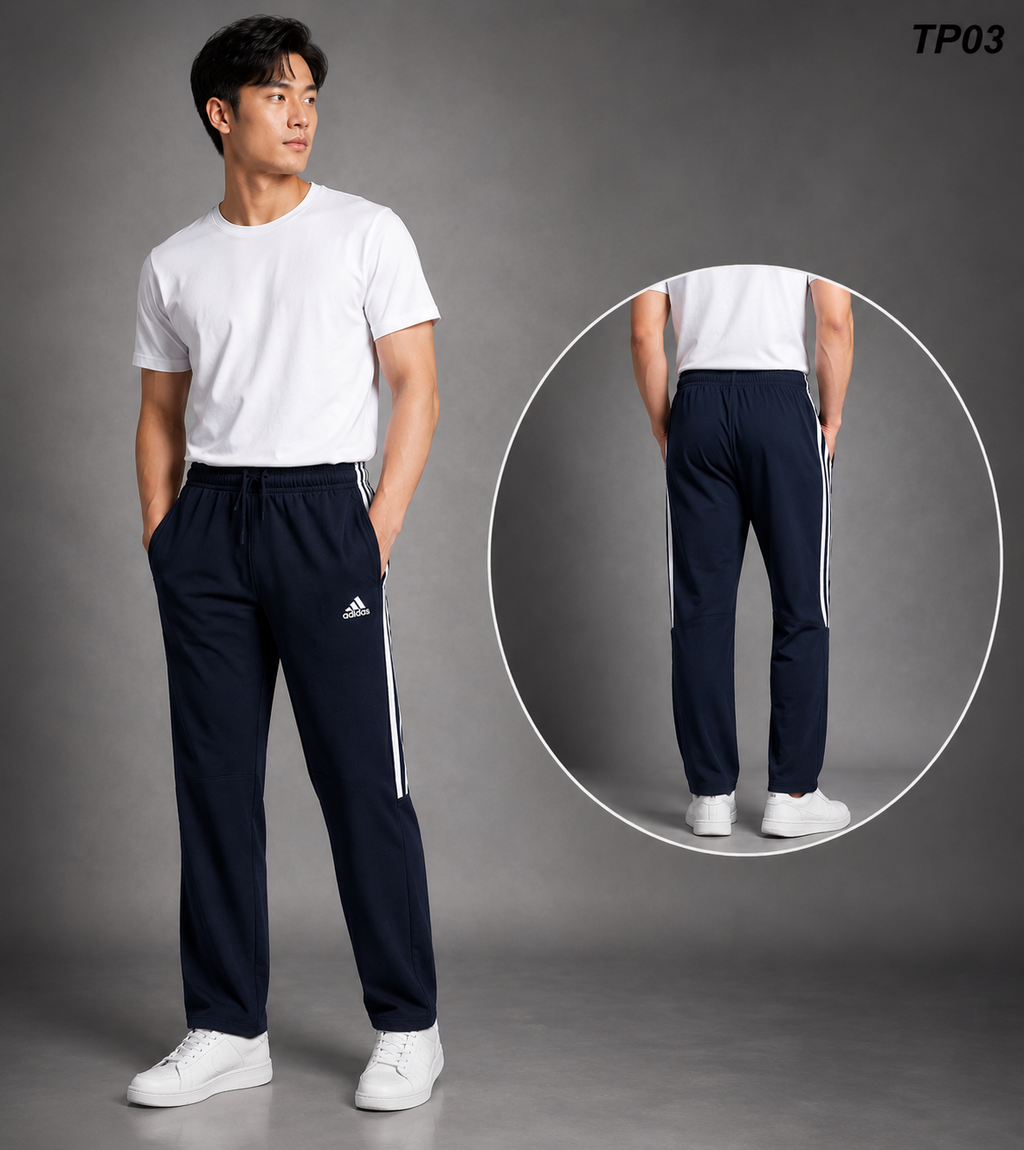 Exclusive Terry Cotton Trouser Navy-TP03