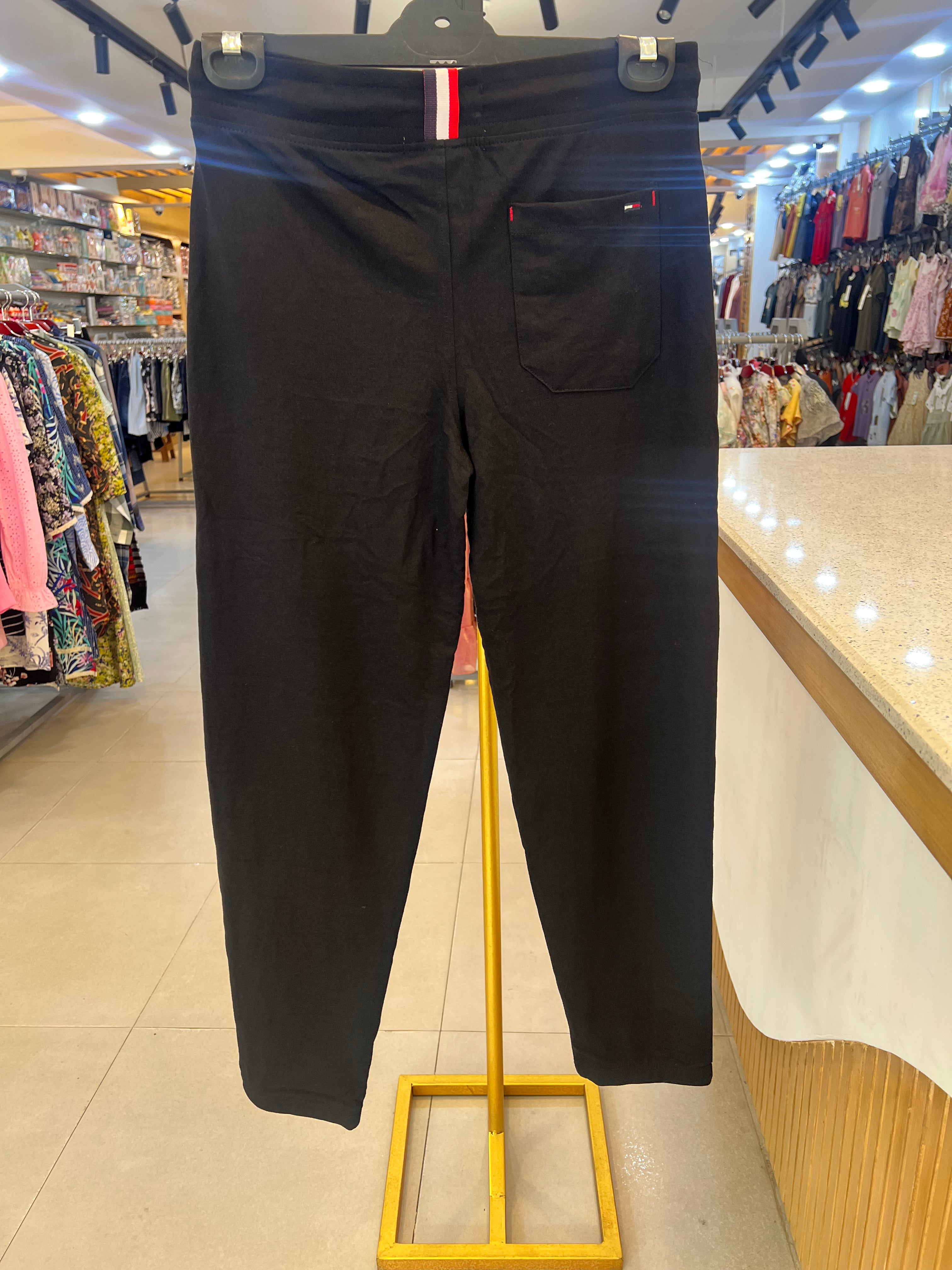 Men's Premium Embroidered Fleece Jogger Pants Black 890 (TP04)