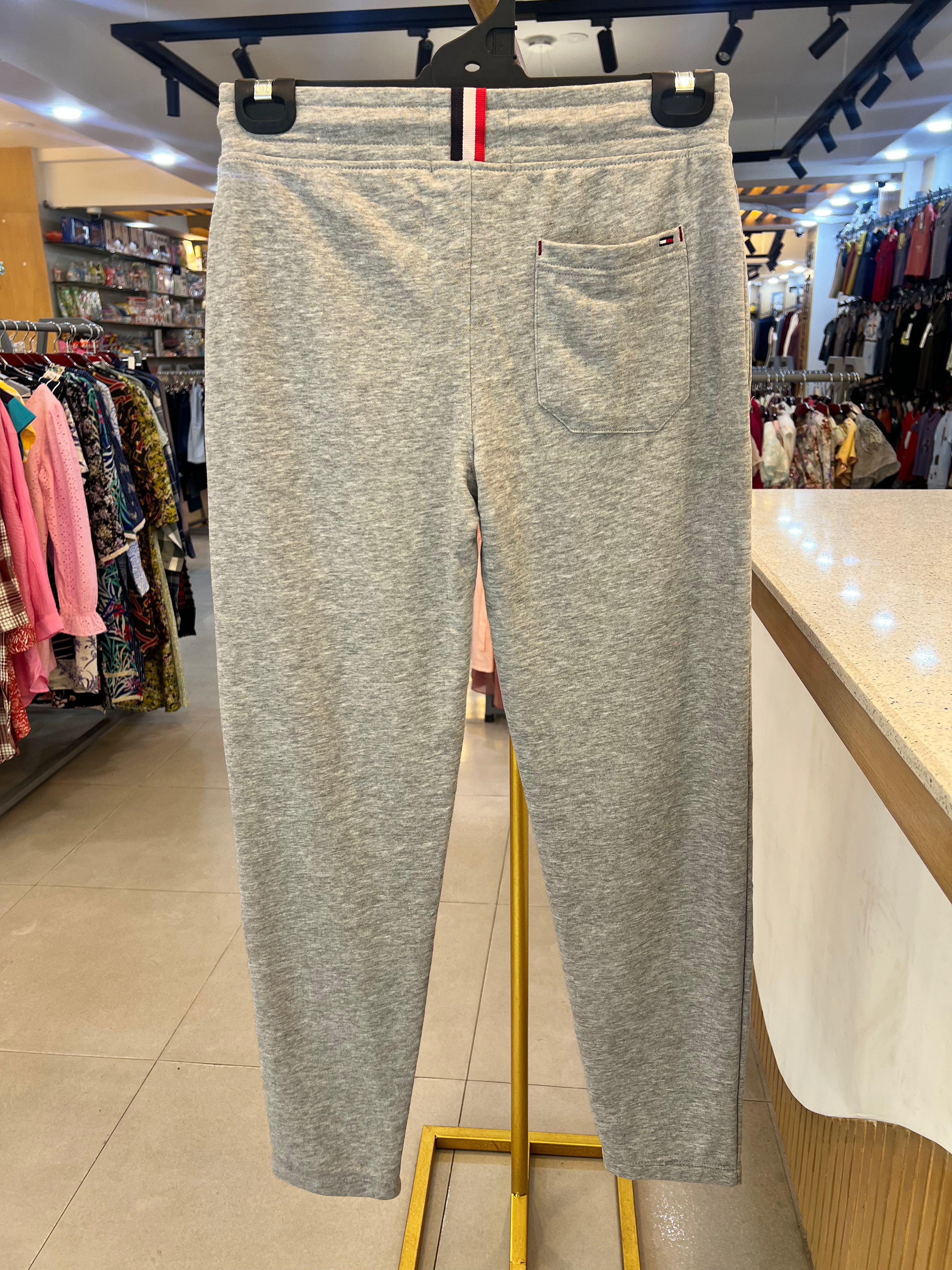 Men's Premium Embroidered Fleece Jogger Pants Light Ash 113 (TP05)