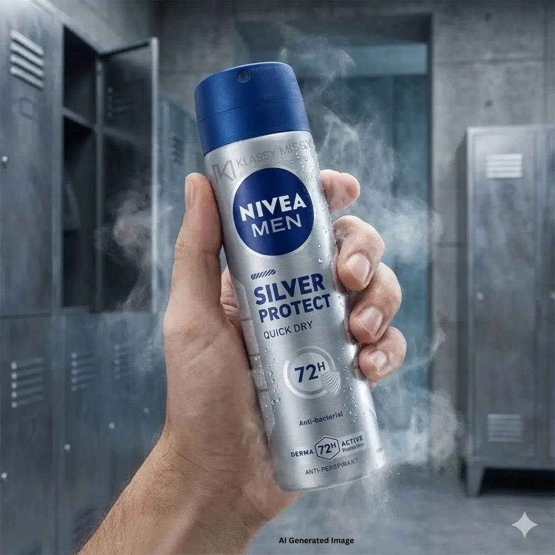 NIVEA Men Anti-Perspirant Body Spray – Cool & Silver Series