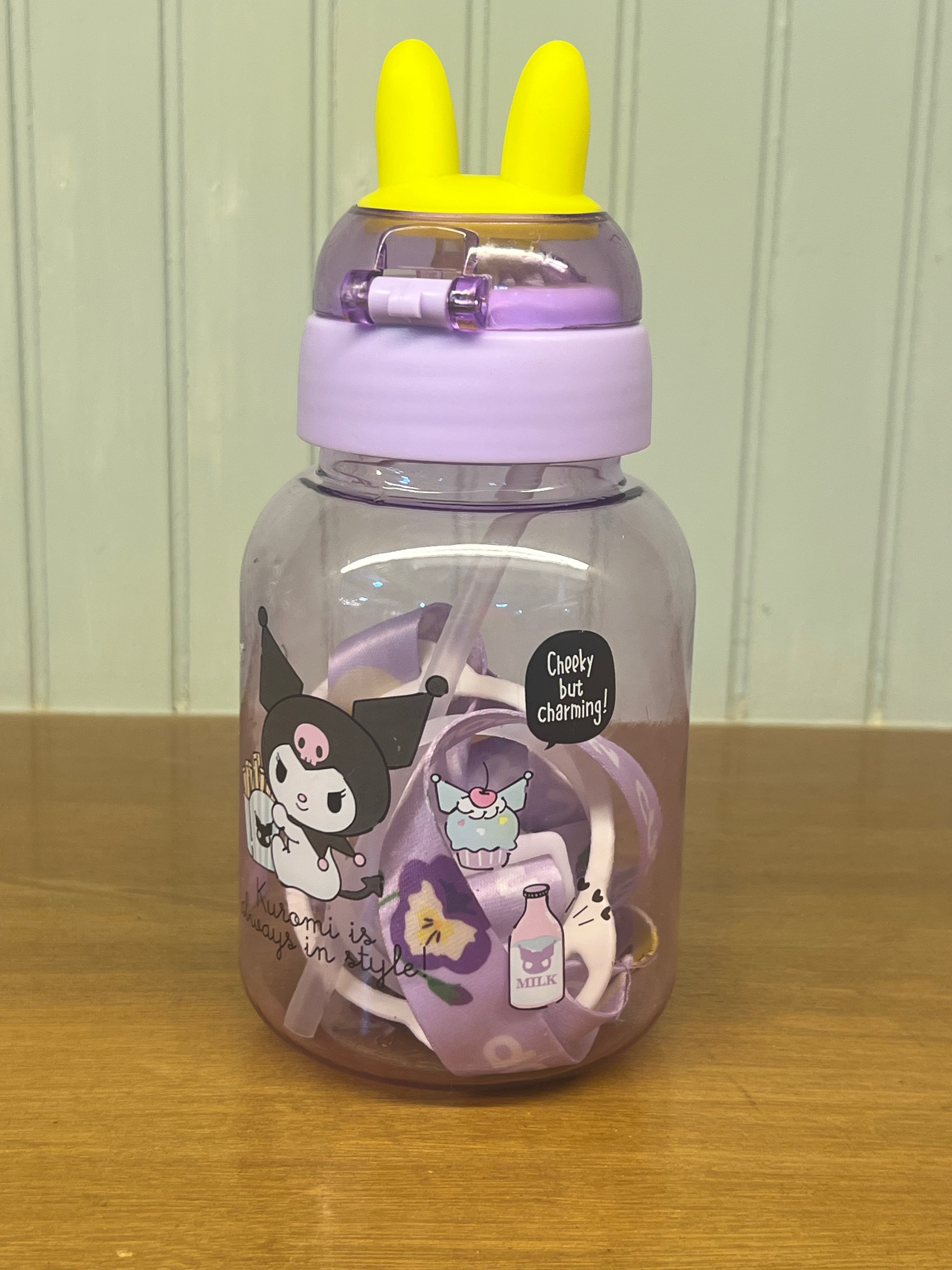 Kids Water Bottle with Straw -C1038