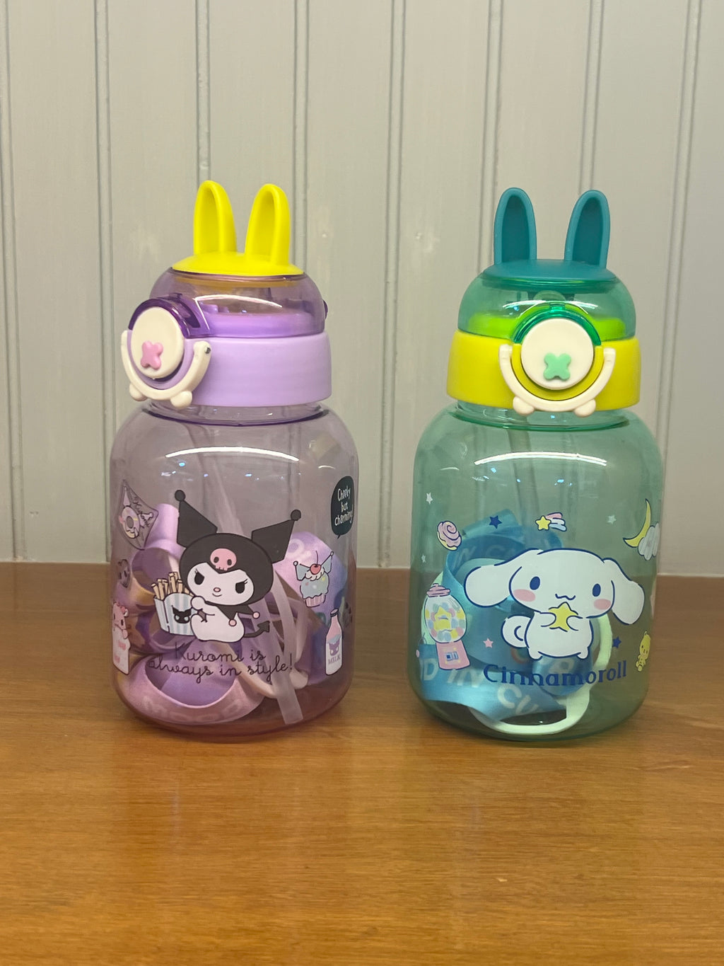 Kids Water Bottle with Straw -C1038