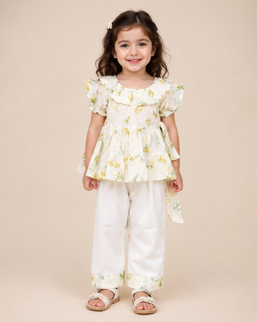 Girls Printed Top & Pant Set A81
