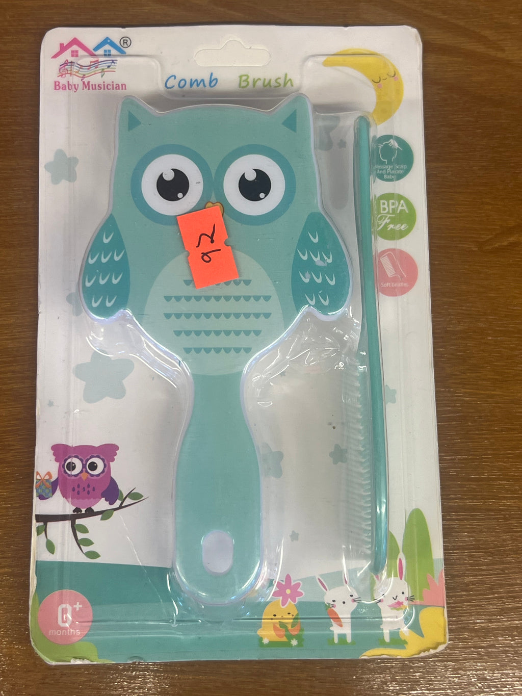 Baby Owl Comb & Brush Set