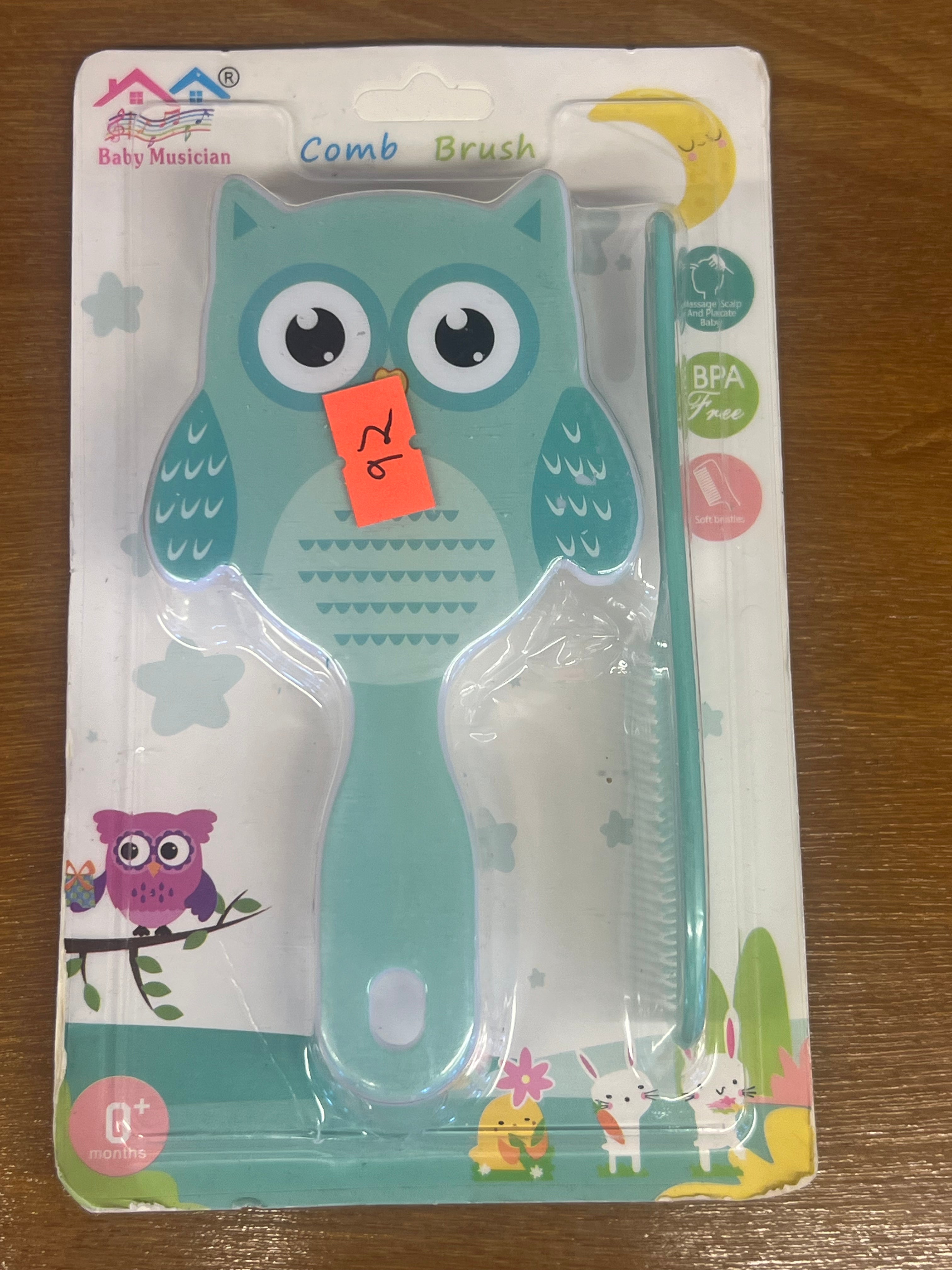 Baby Owl Comb & Brush Set