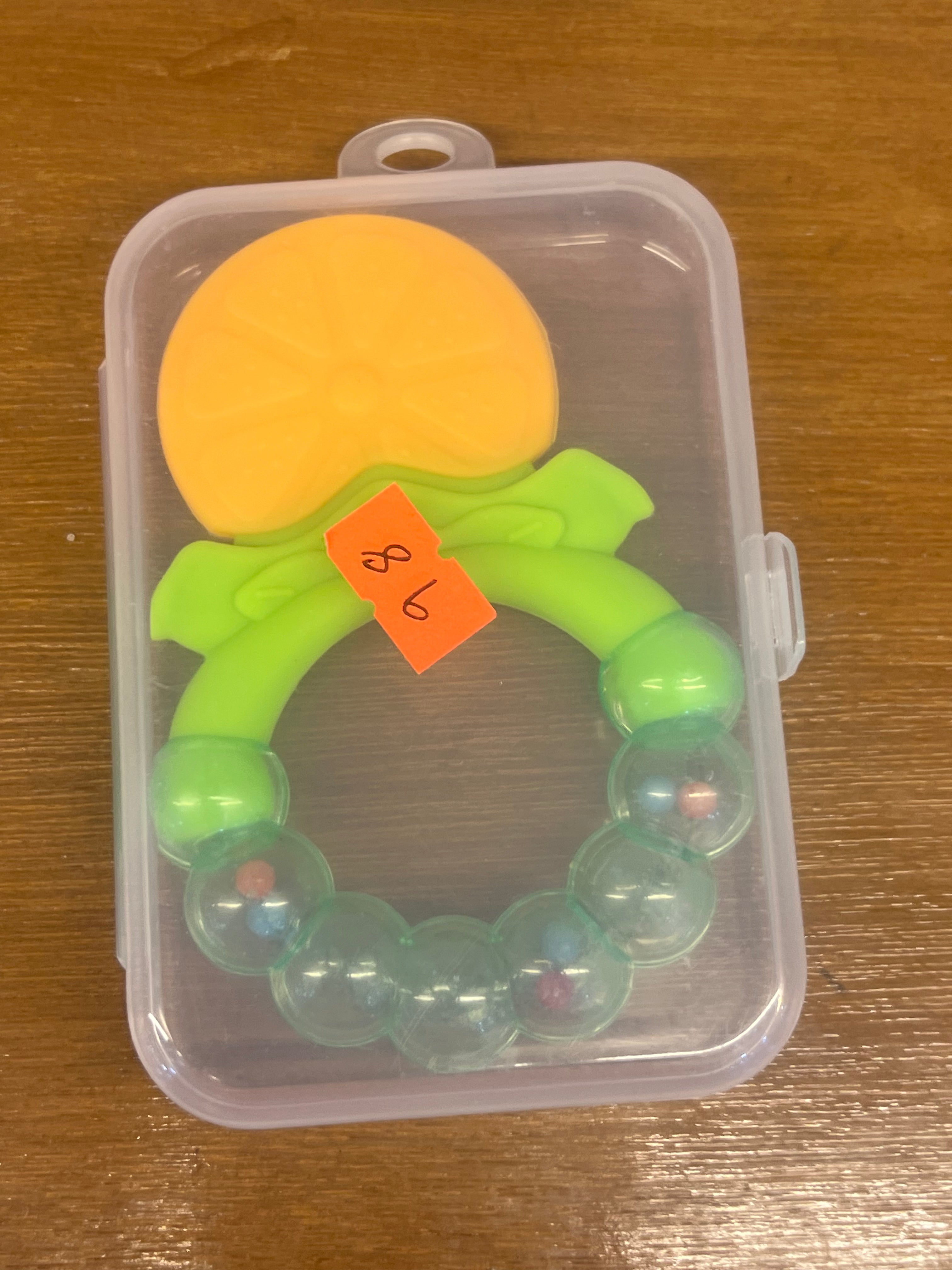 Baby Fruit Shape Teether with Beads