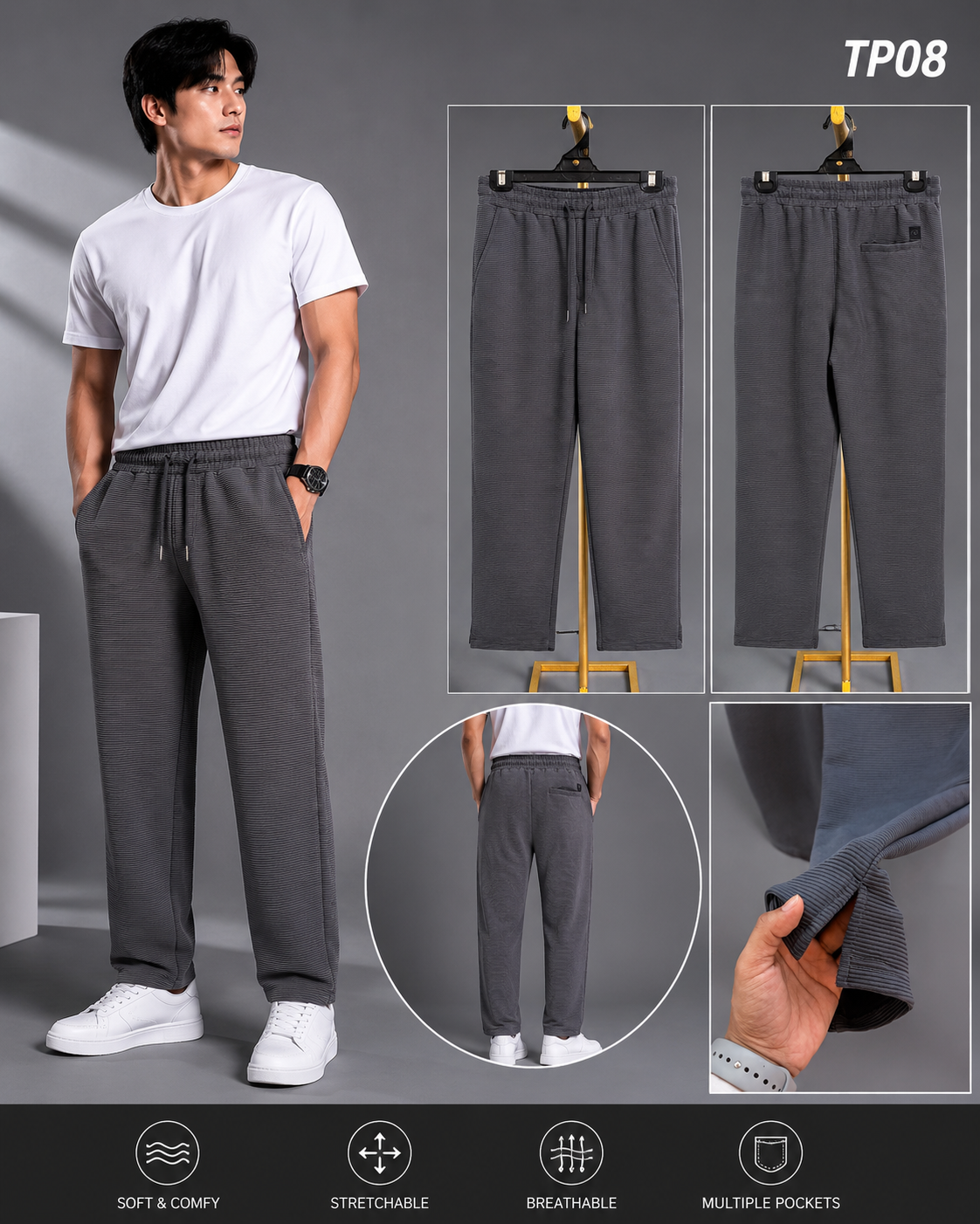 Premium Low Cut Baggy Trouser-TP08
