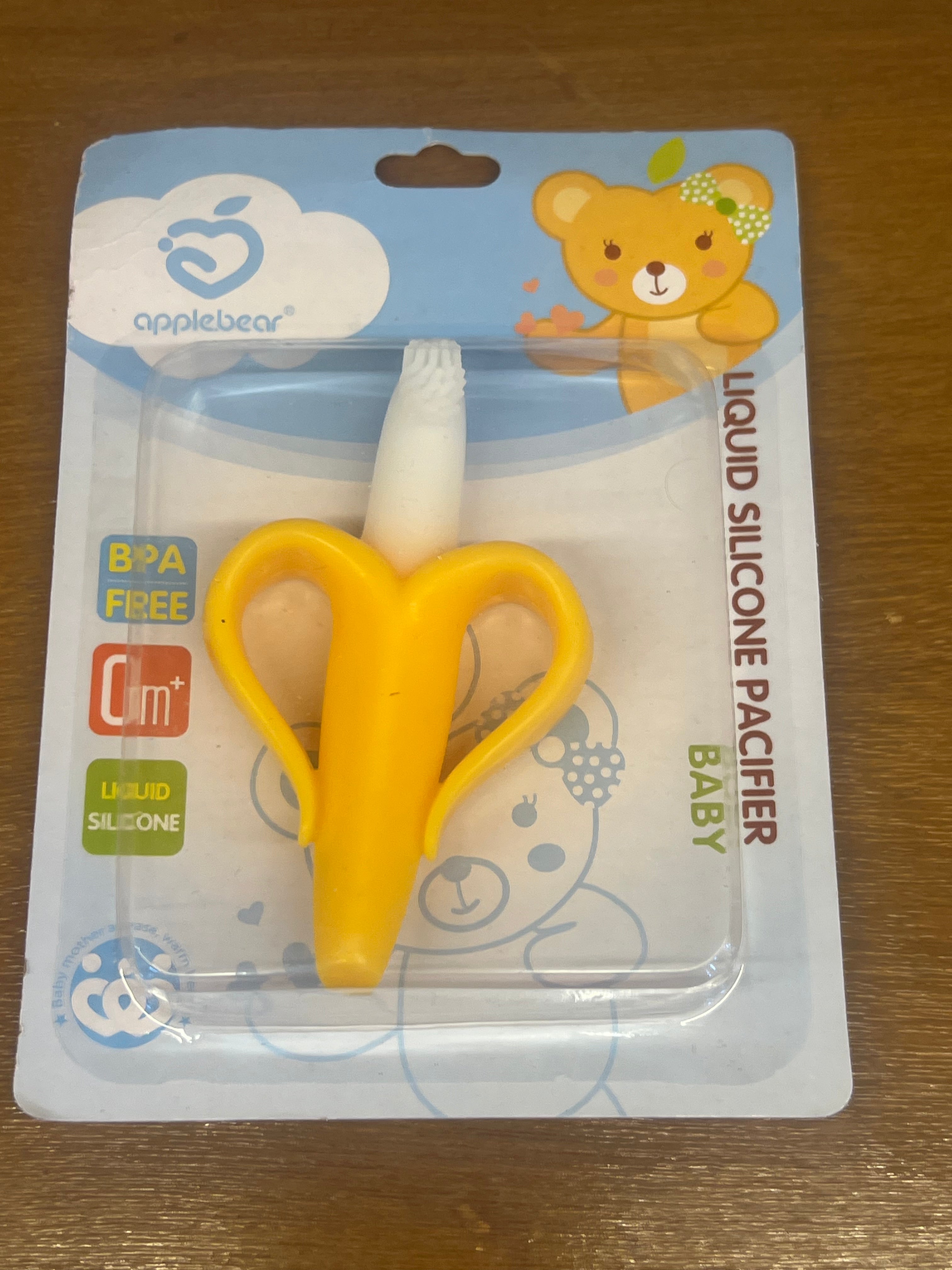 Banana Shape Liquid Silicone Baby Pacifier & Teether