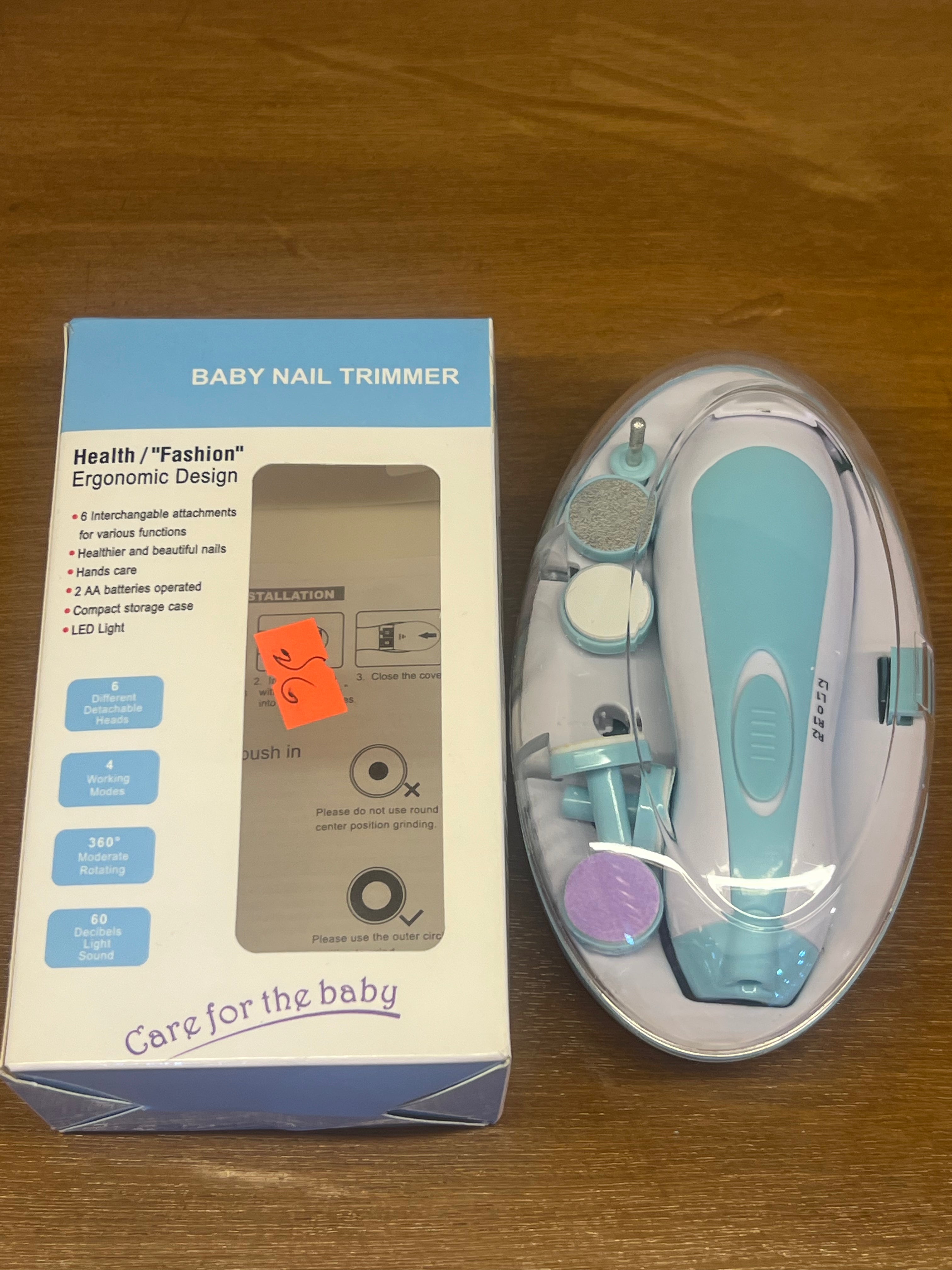 Electric Baby Nail Trimmer with 6 Grinding Heads