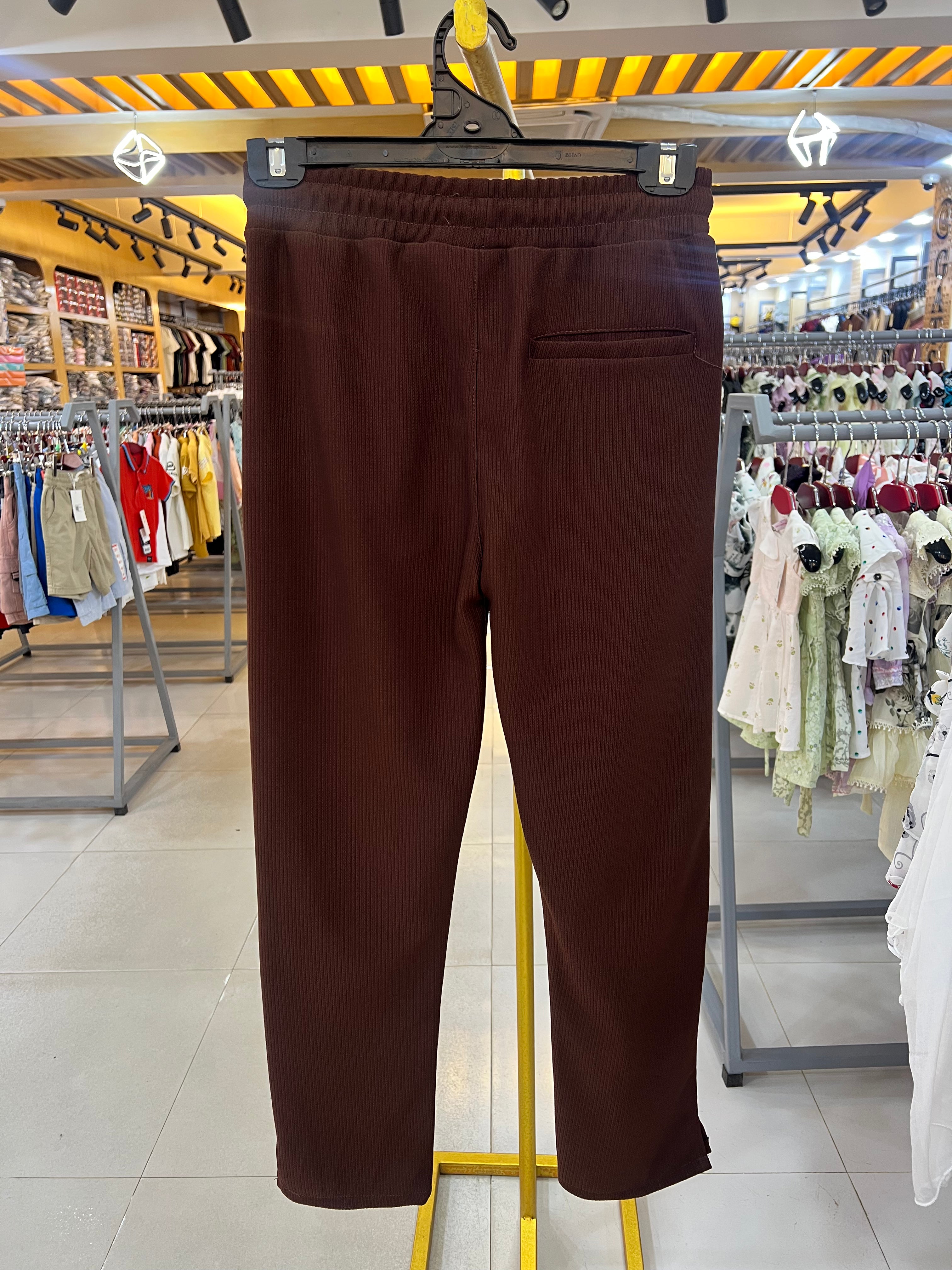 Premium Low Cut Baggy Trouser Mahogany Brown-TP10