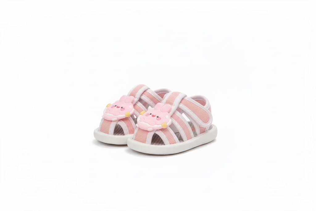 Baby Pink Bunny Soft Sole Shoes