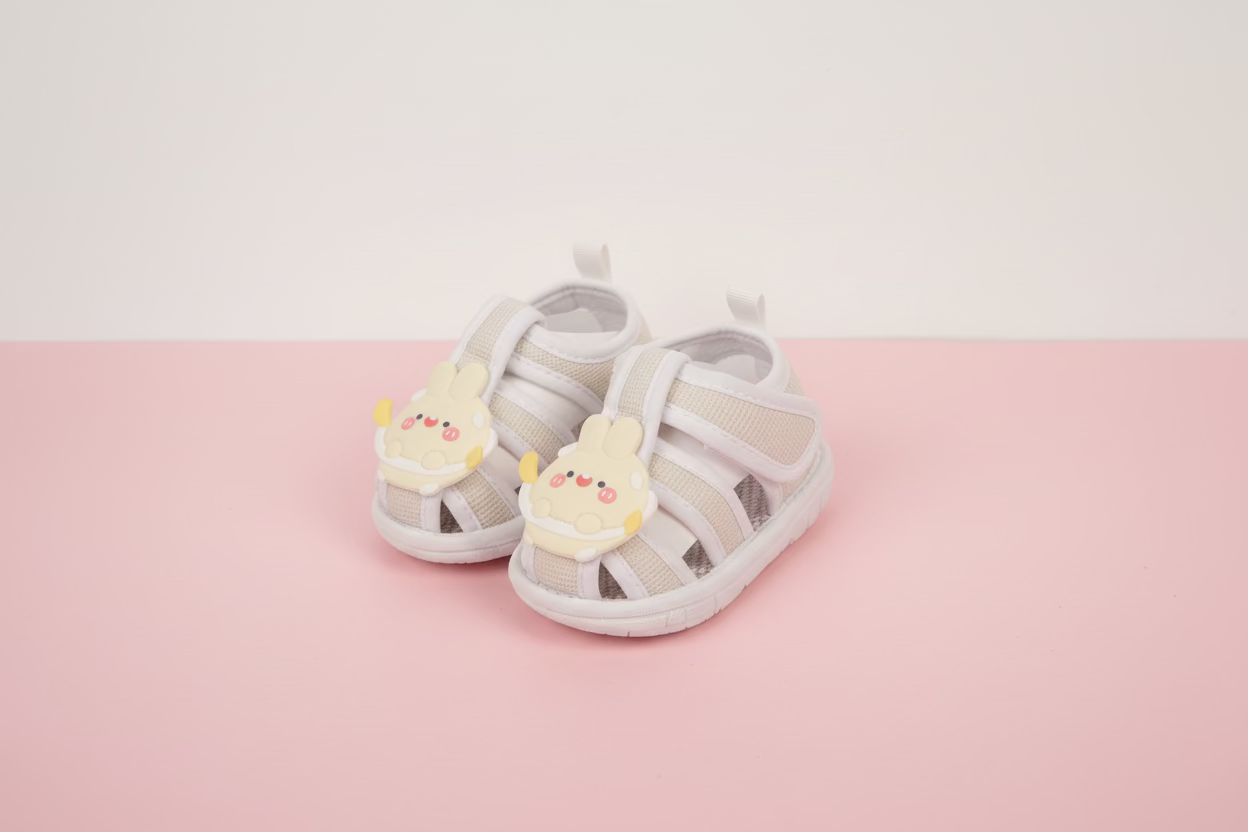 Baby Pink Bunny Soft Sole Shoes