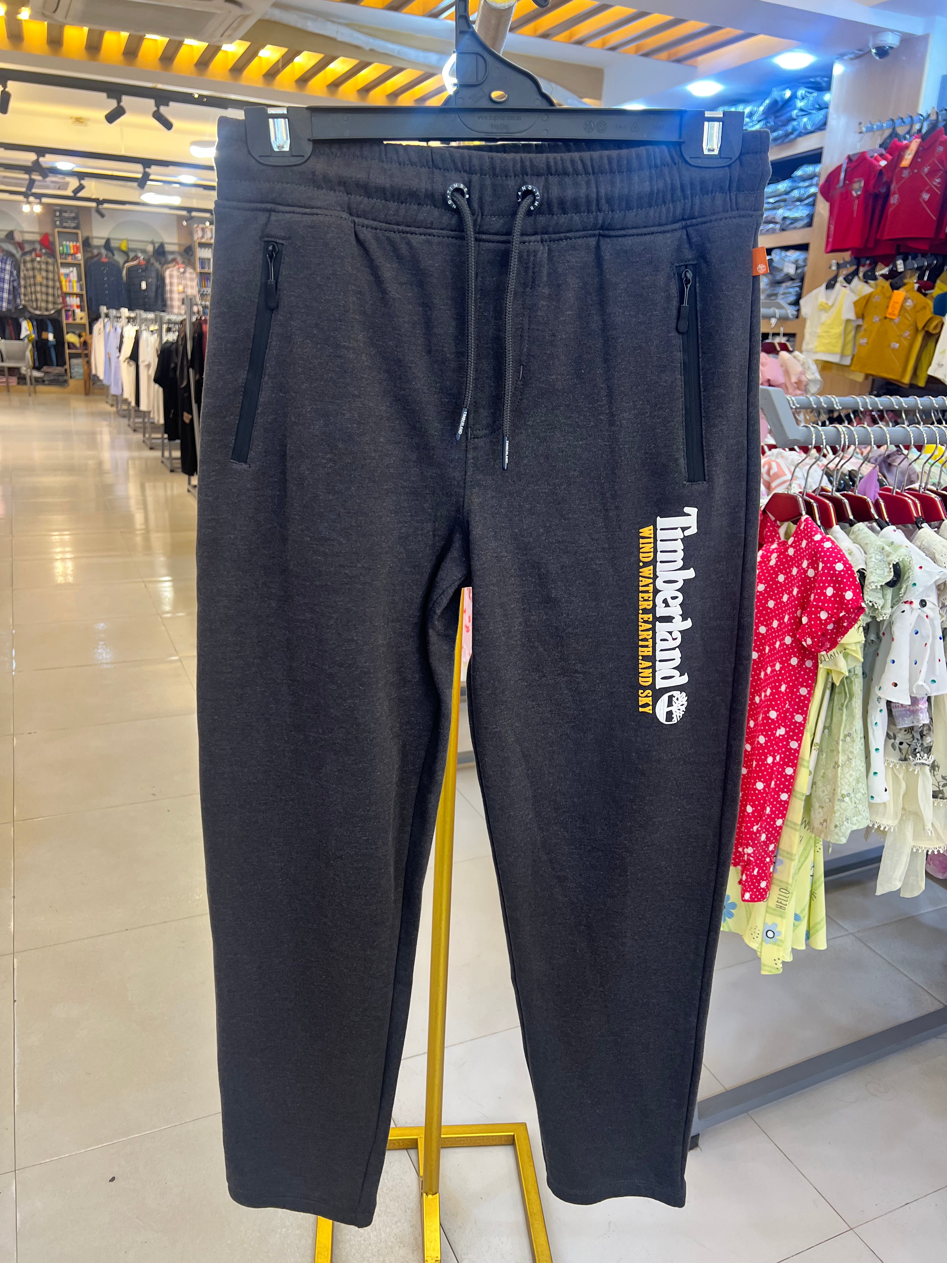 Premium Terry Jogger Pants Charcoal Gray-TP20
