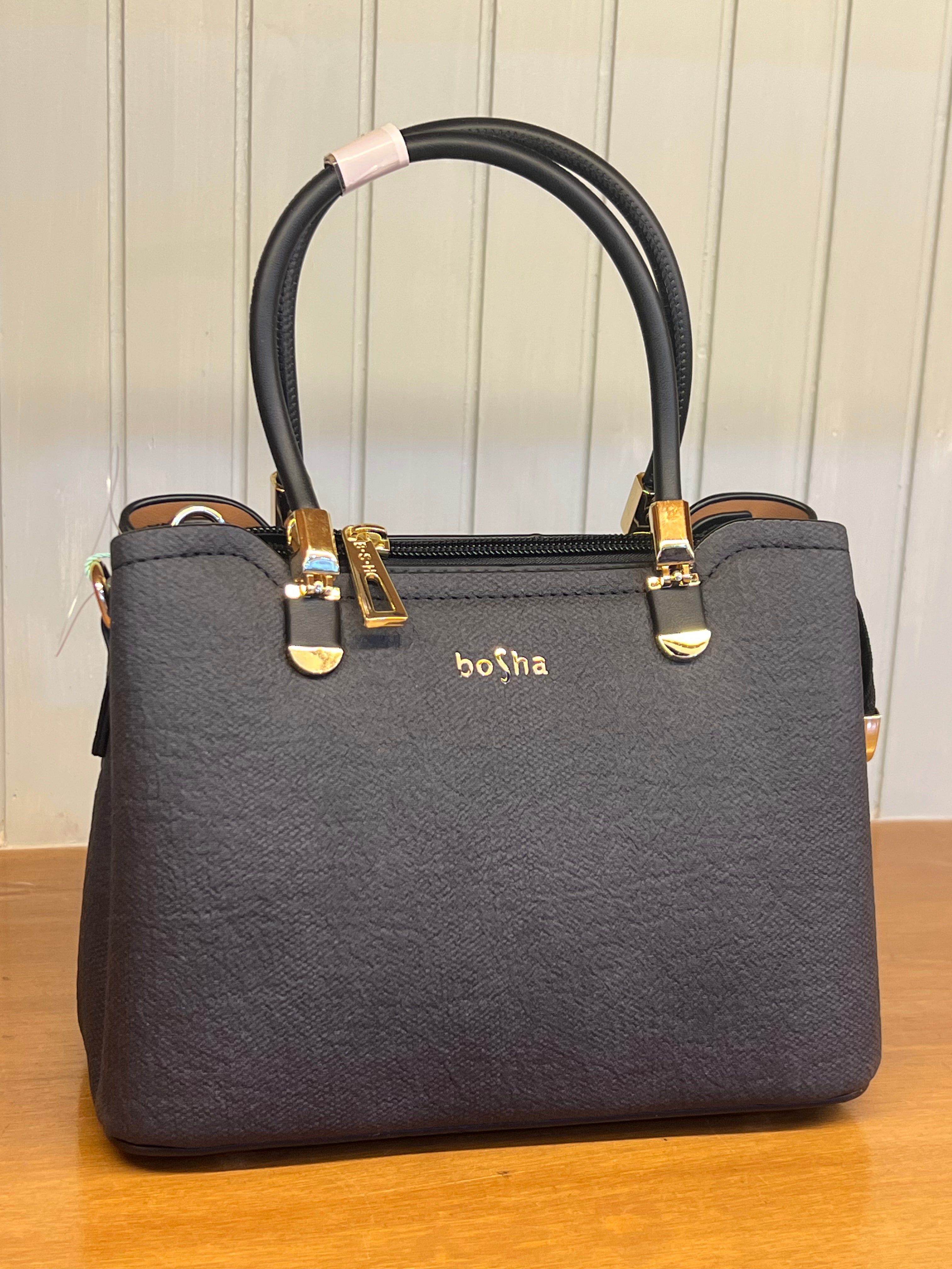 Women’s Structured Handbag with Detachable Shoulder Strap