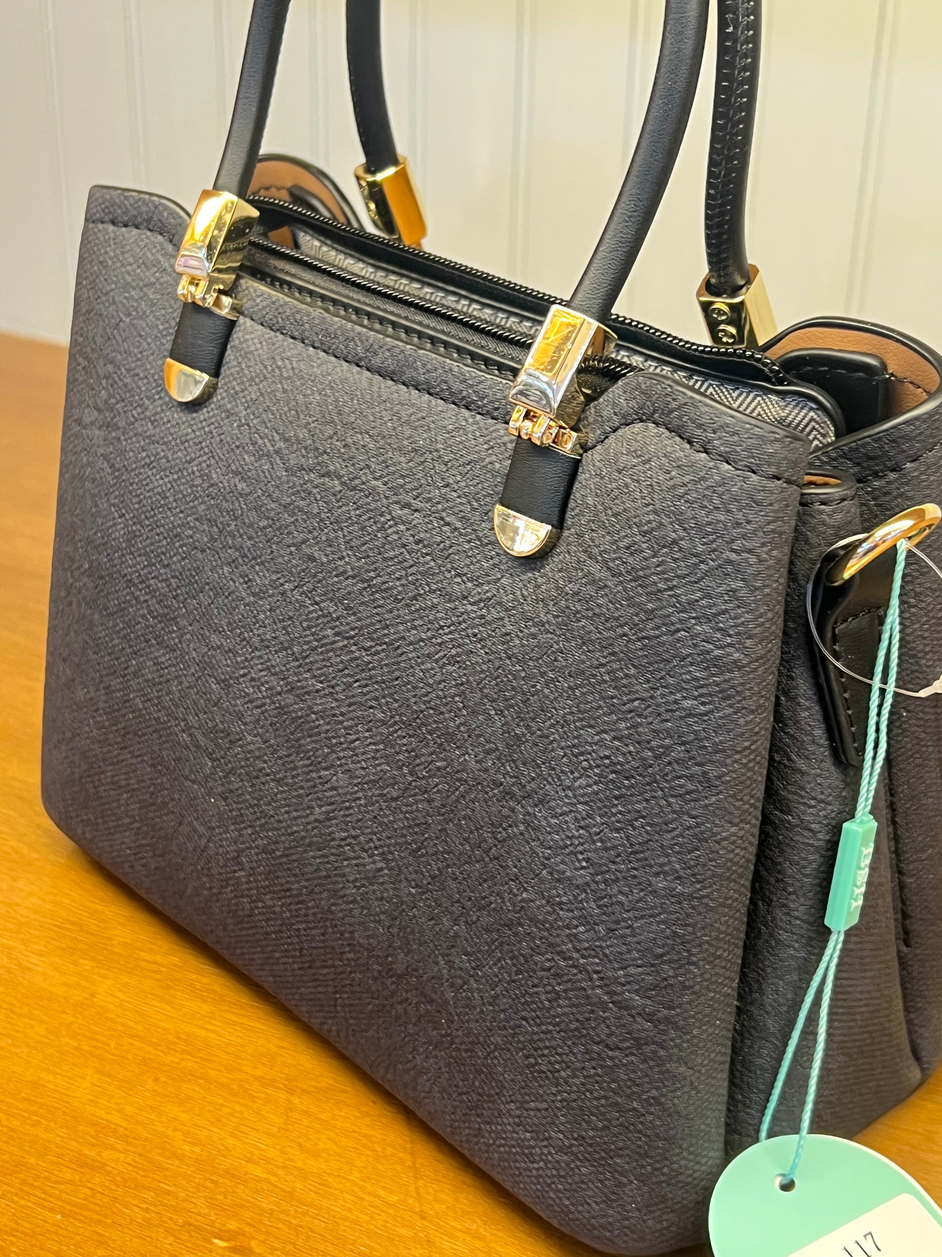 Women’s Structured Handbag with Detachable Shoulder Strap