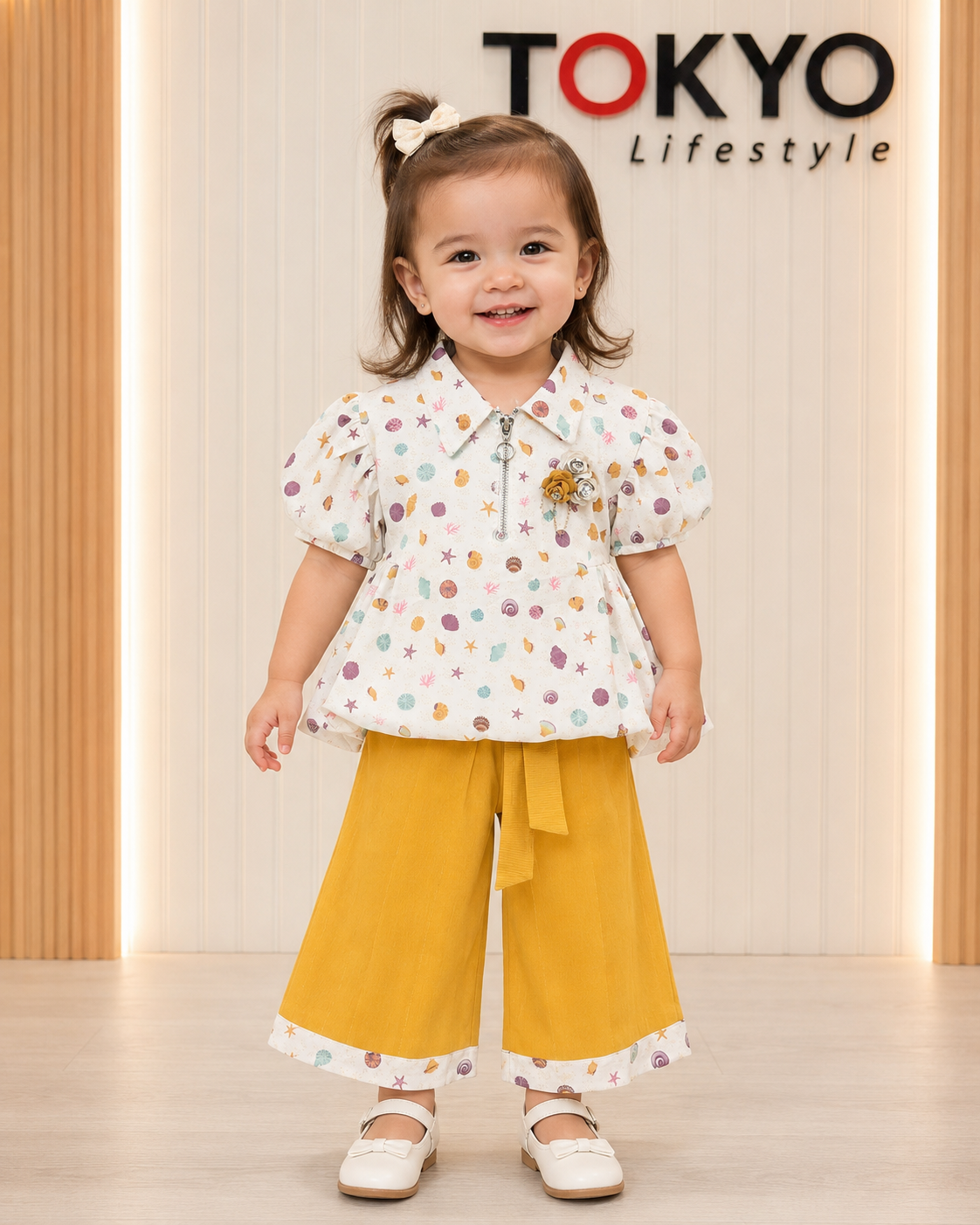 Girls Printed Top & Trouser Set 157