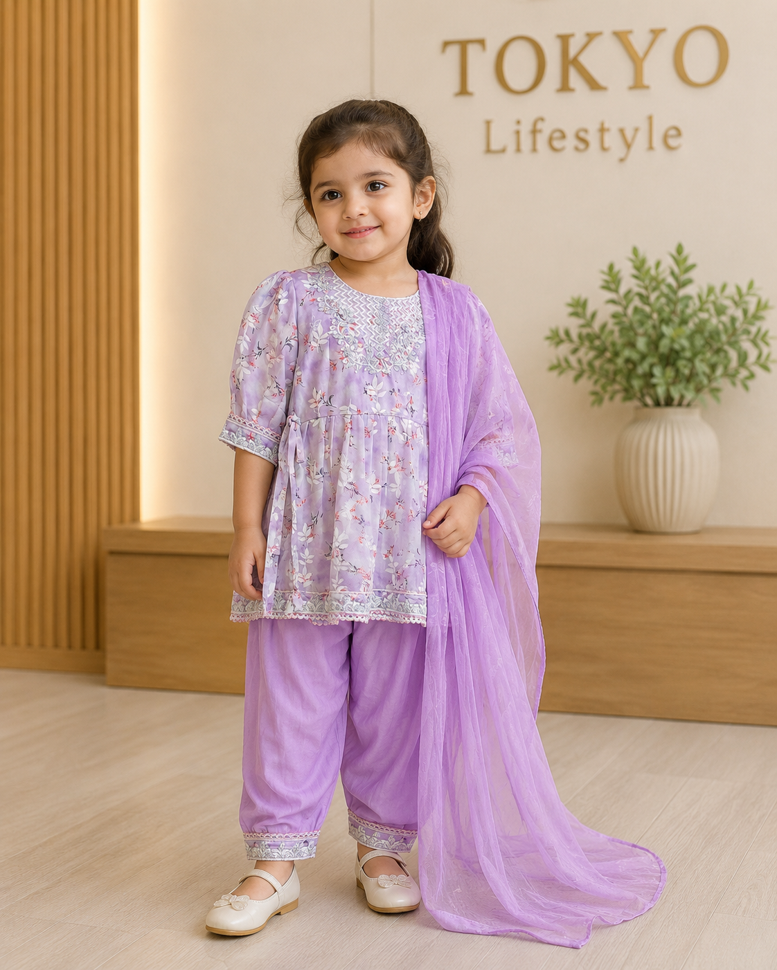 Girls Kurti Set with Dupatta & Palazzo 10