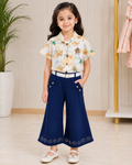 Girls Floral Printed Top & Skirt Set 146