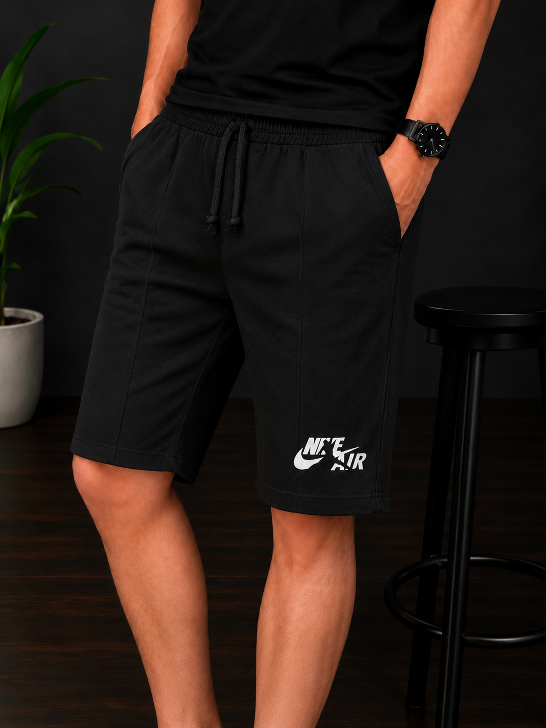 GATSBY MENS Short Pant _Nik.e Black 1000