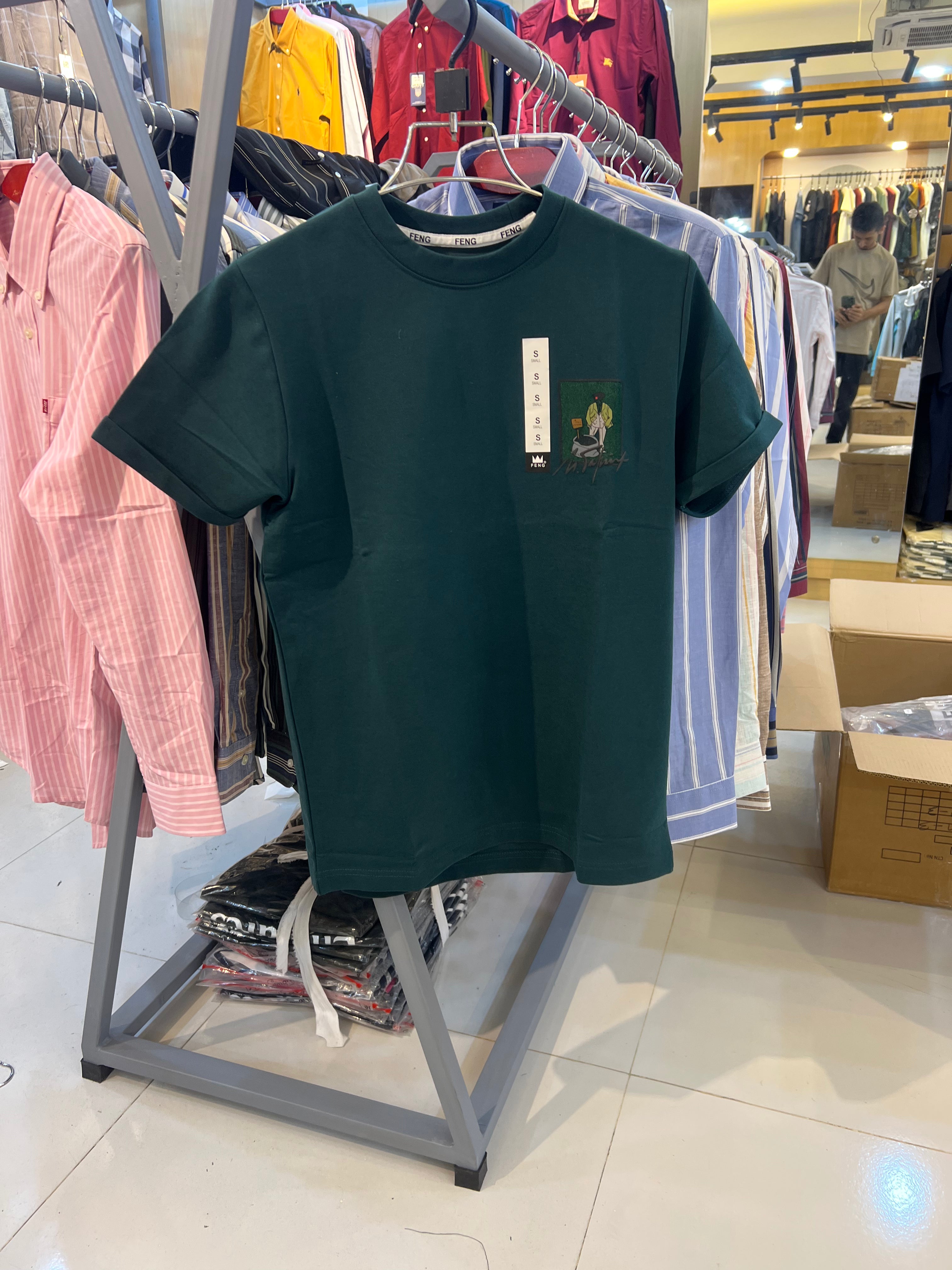 Gatsby Typography Printed T-Shirt for Men – Premium Cotton Regular Fit 1409 B-green