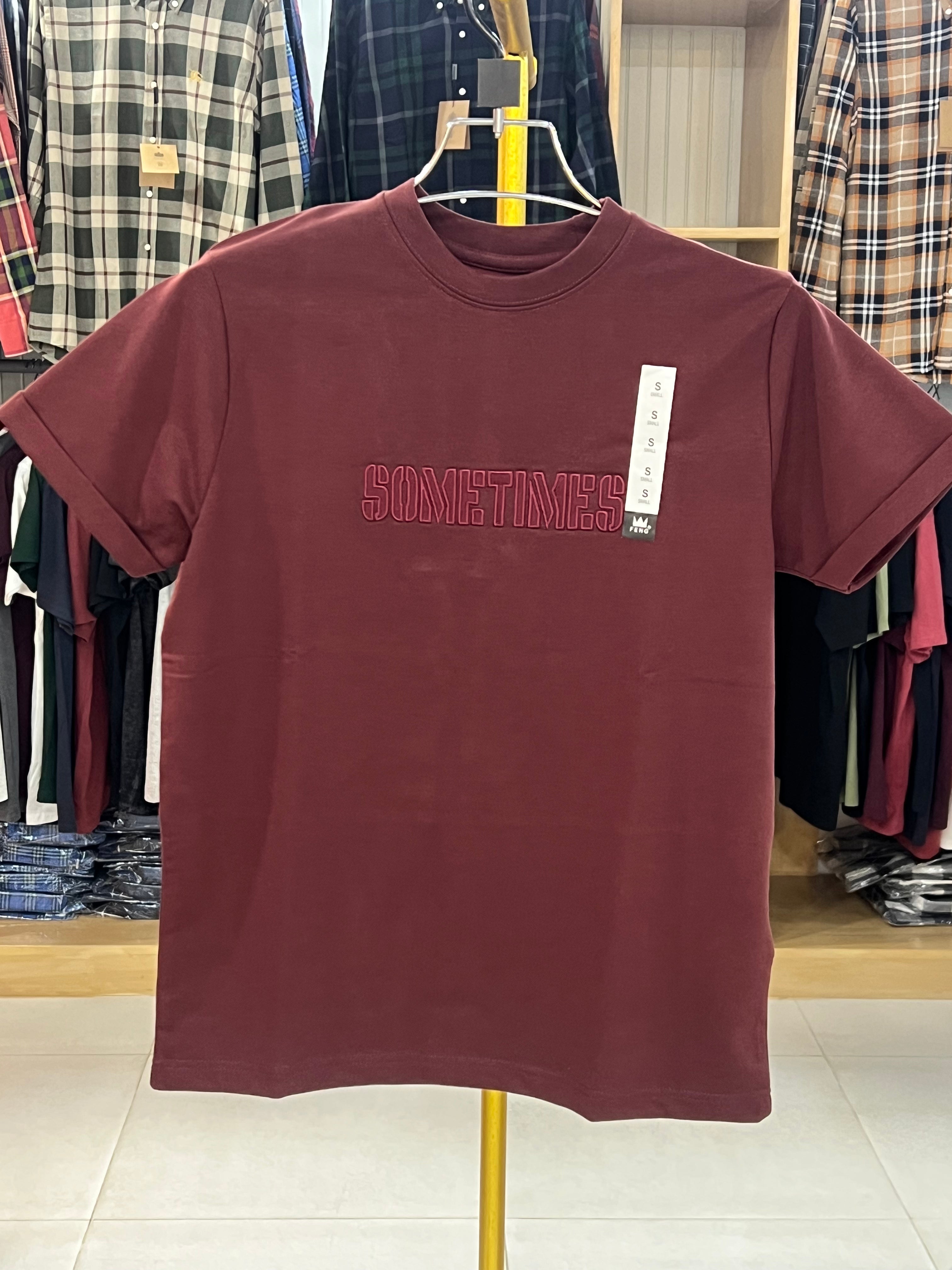 Gatsby Typography Printed T-Shirt for Men – Premium Cotton Regular Fit 1414 D-MAROON